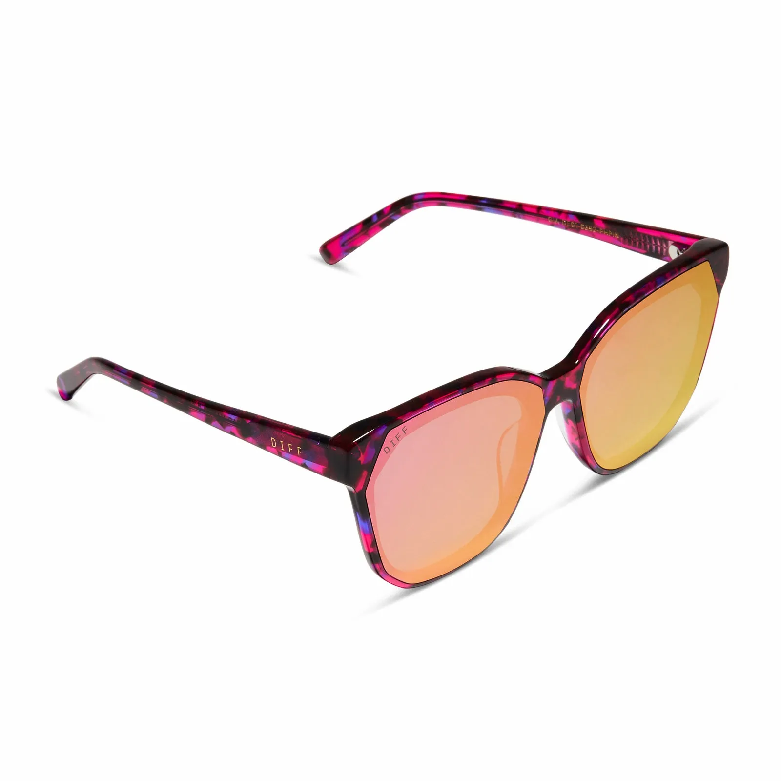 GIA - PINK RUSH TORTOISE + PINK RUSH MIRROR SUNGLASSES sold by Diff Eyewear product image thumbnail 4