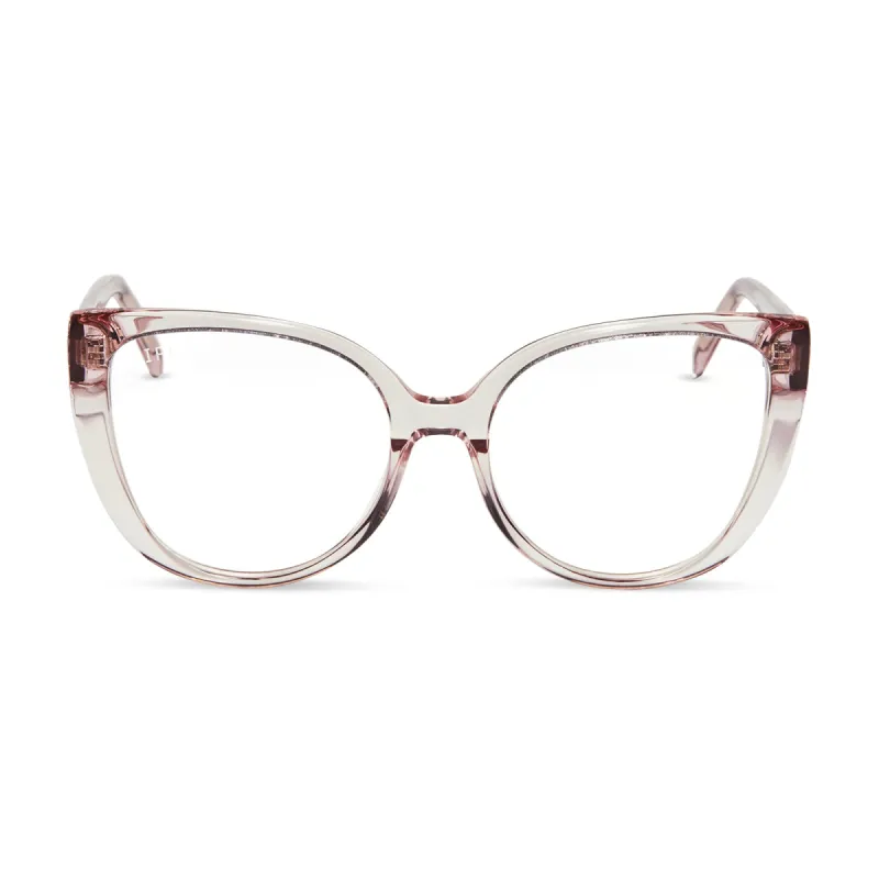PENELOPE - LIGHT PINK CRYSTAL + PRESCRIPTION GLASSES sold by Diff Eyewear