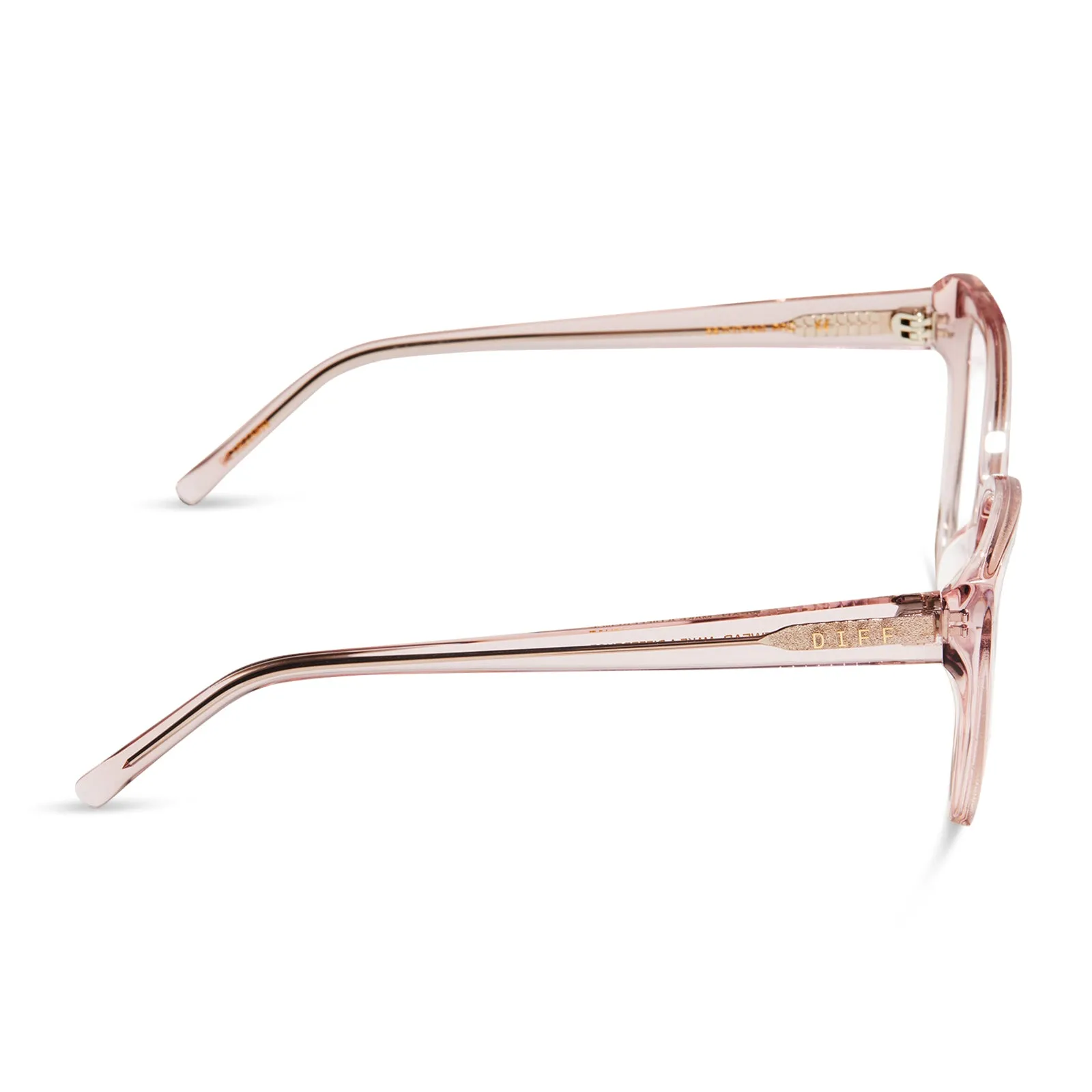 PENELOPE - LIGHT PINK CRYSTAL + PRESCRIPTION GLASSES sold by Diff Eyewear product image thumbnail 3