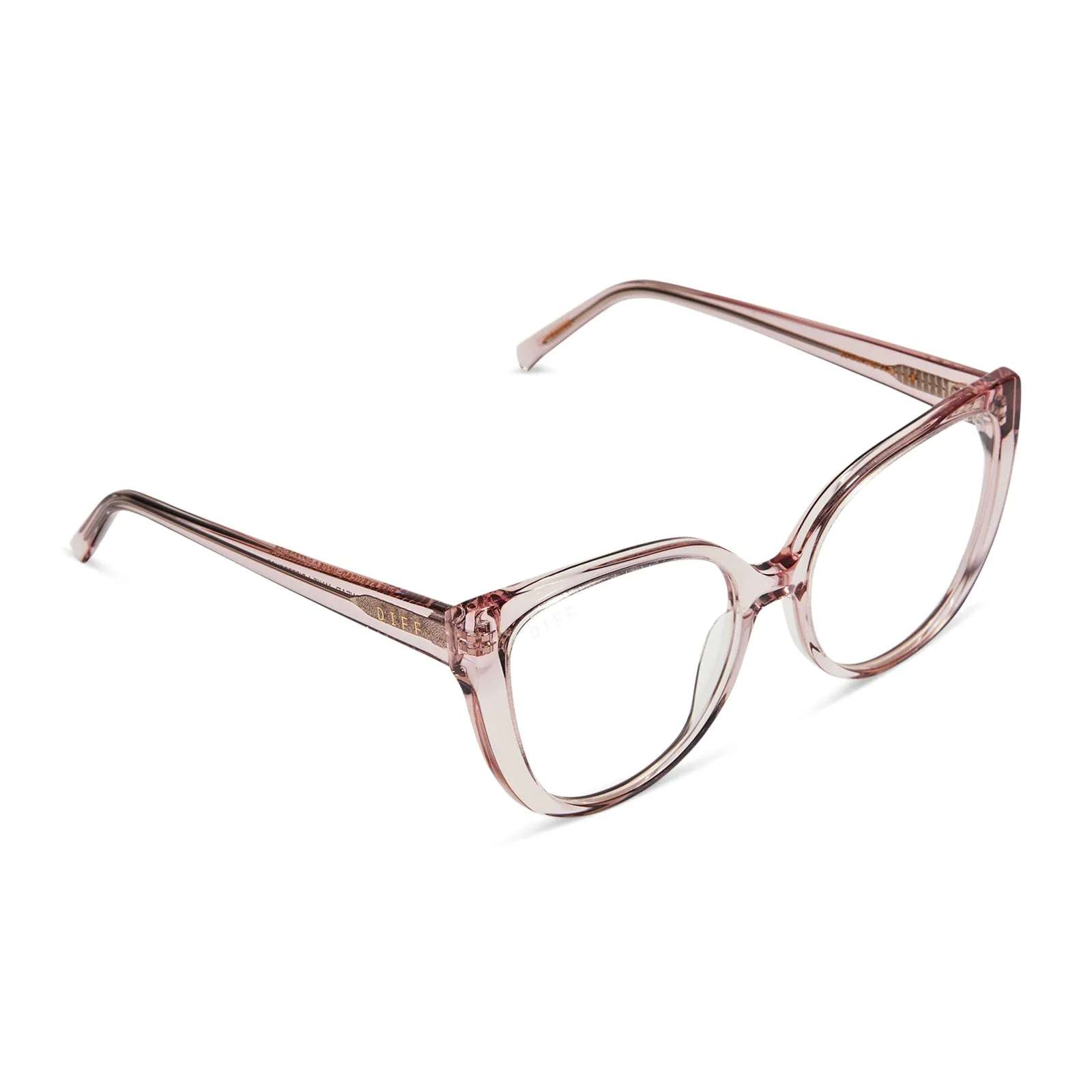 PENELOPE - LIGHT PINK CRYSTAL + PRESCRIPTION GLASSES sold by Diff Eyewear product image thumbnail 4