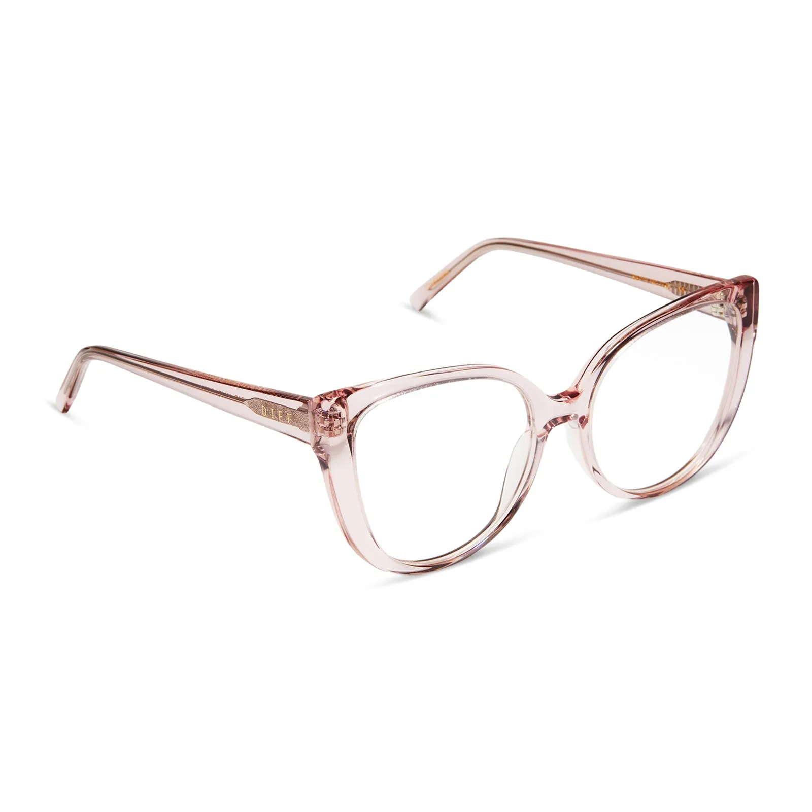 PENELOPE - LIGHT PINK CRYSTAL + PRESCRIPTION GLASSES sold by Diff Eyewear product image thumbnail 2