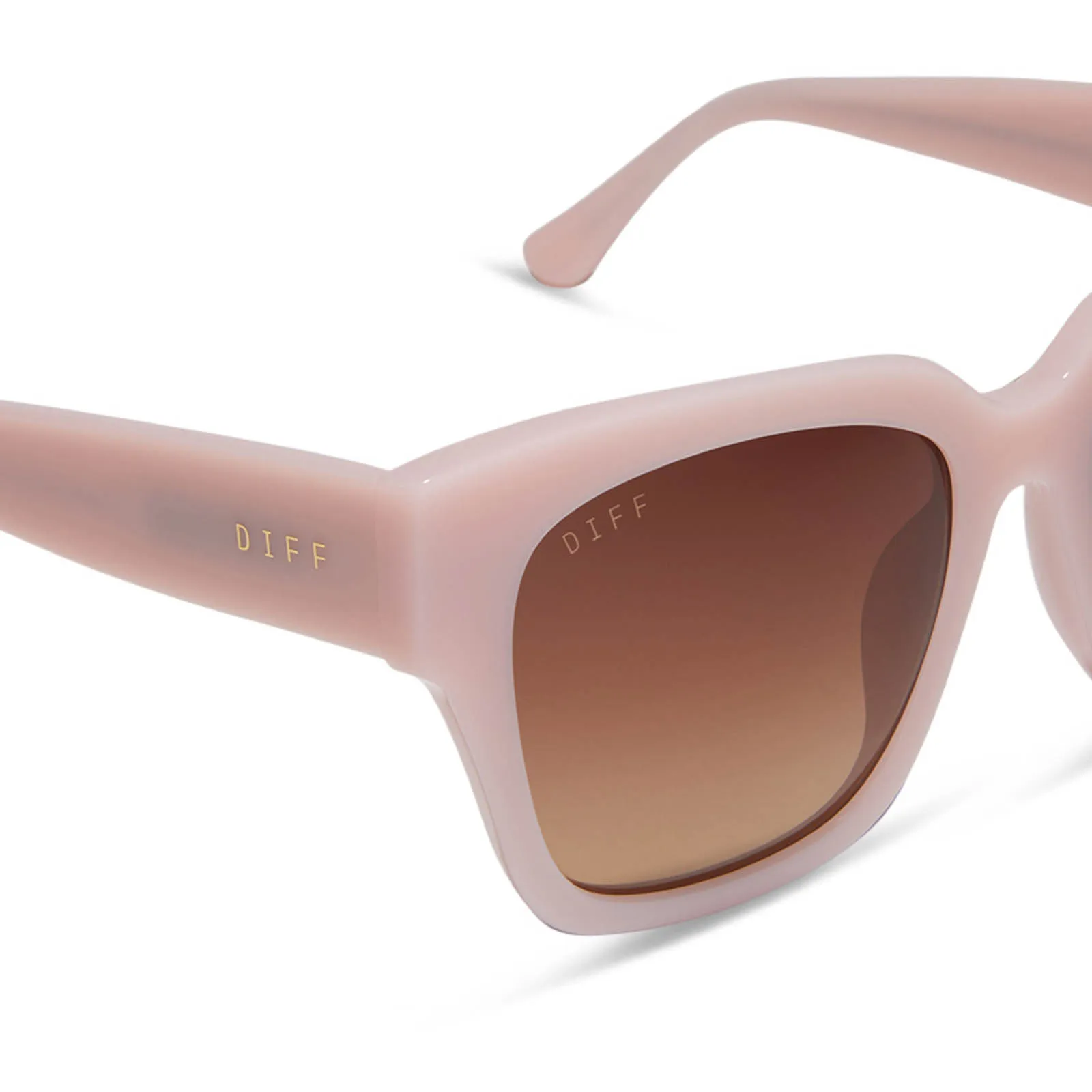 BELLA II - PINK VELVET + BROWN GRADIENT SUNGLASSES sold by Diff Eyewear product image thumbnail 4