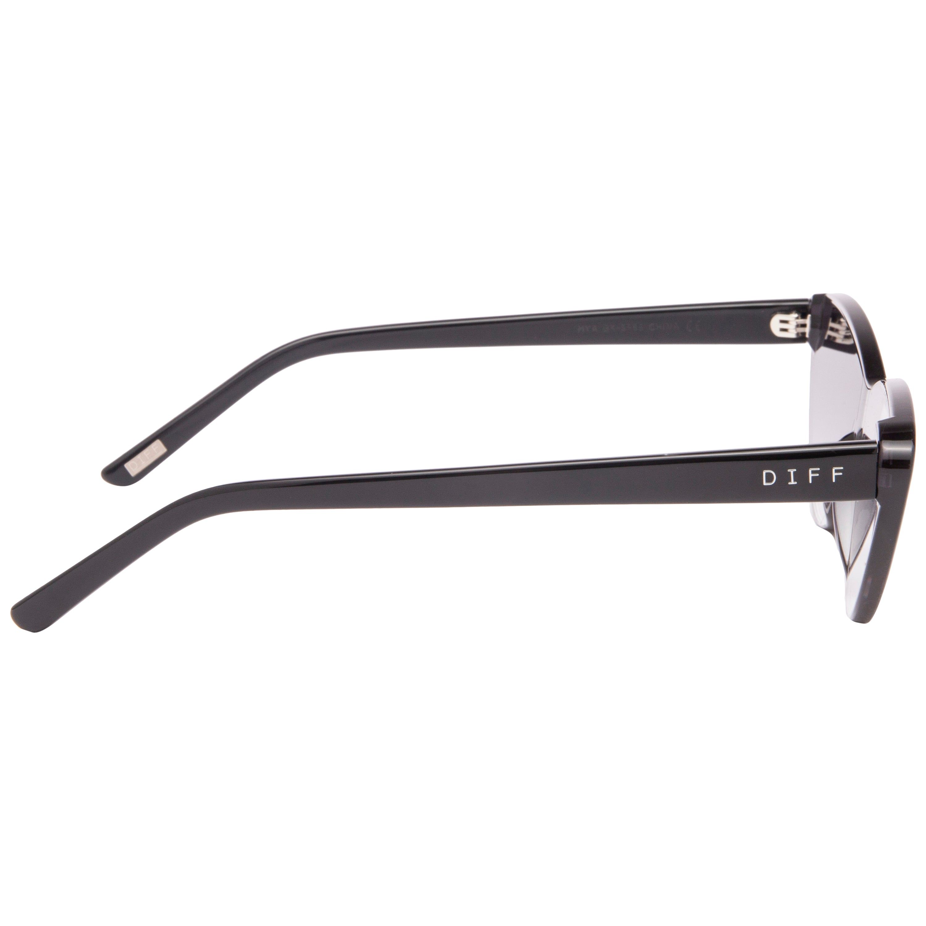 MYA - BLACK + SILVER FLASH SUNGLASSES sold by Diff Eyewear product image thumbnail 3