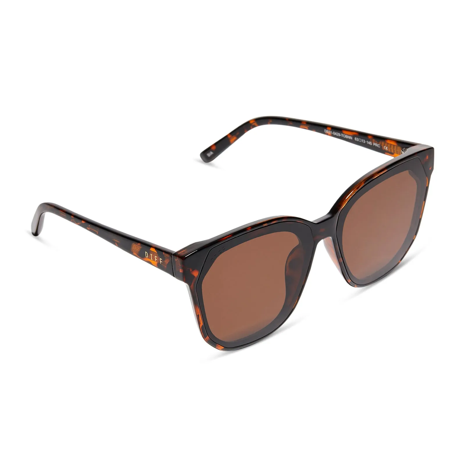 SIA - BLACK BROWN TORTOISE + SOLID BROWN SUNGLASSES sold by Diff Eyewear product image thumbnail 4