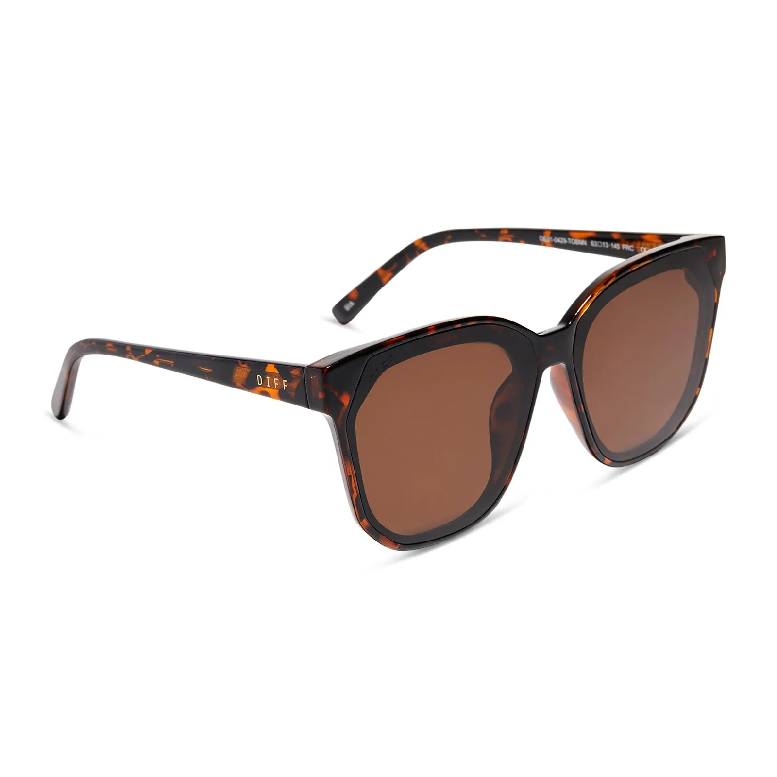 SIA - BLACK BROWN TORTOISE + SOLID BROWN SUNGLASSES sold by Diff Eyewear product image thumbnail 2