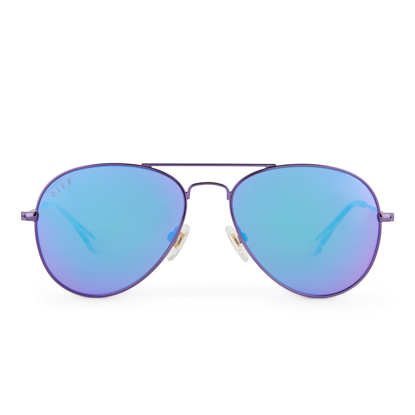 CRUZ XS - POSH PURPLE METALLIC + PURPLE MIRROR + POLARIZED SUNGLASSES sold by Diff Eyewear