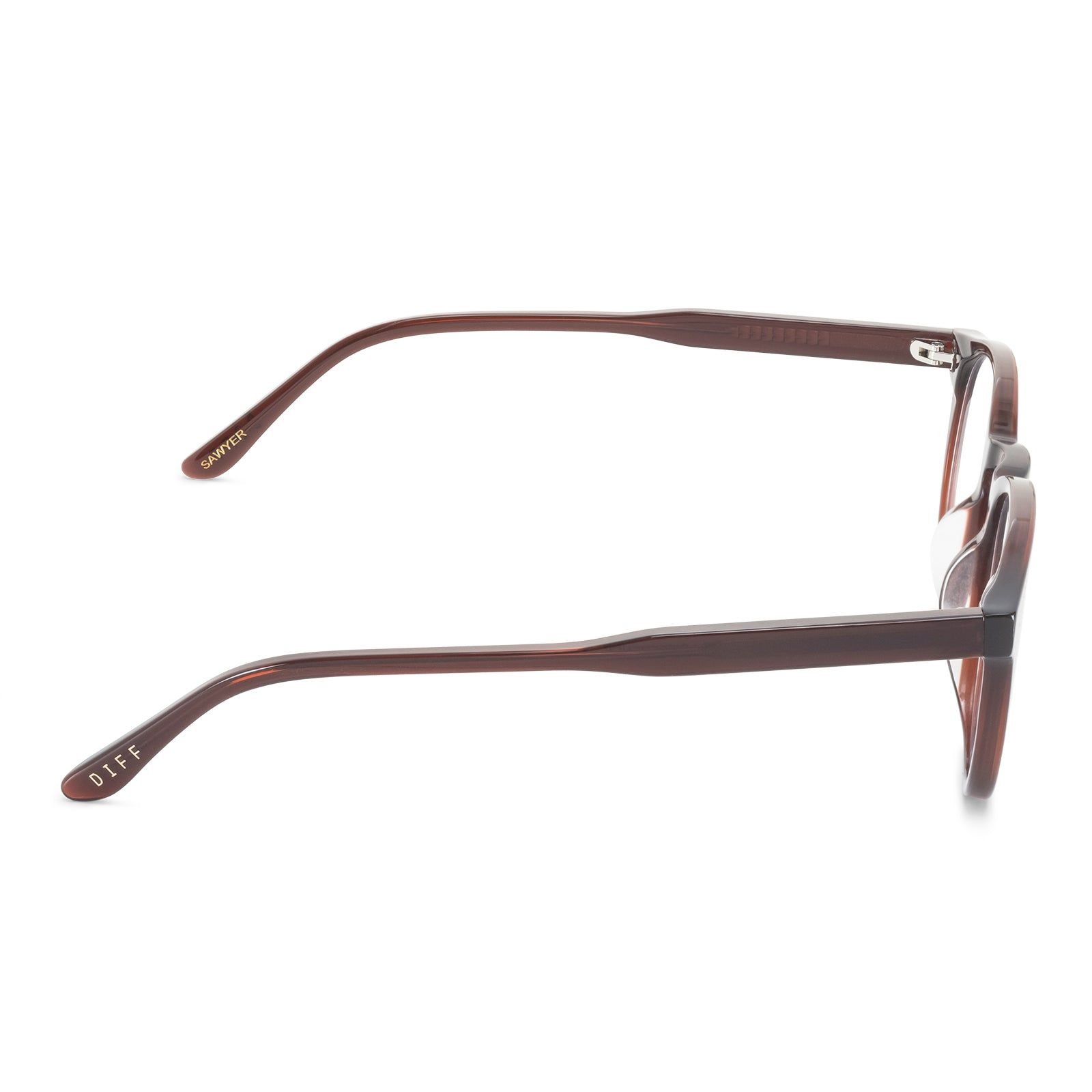 SAWYER - CHESTNUT CRYSTAL + BLUE LIGHT TECHNOLOGY GLASSES sold by Diff Eyewear product image thumbnail 4