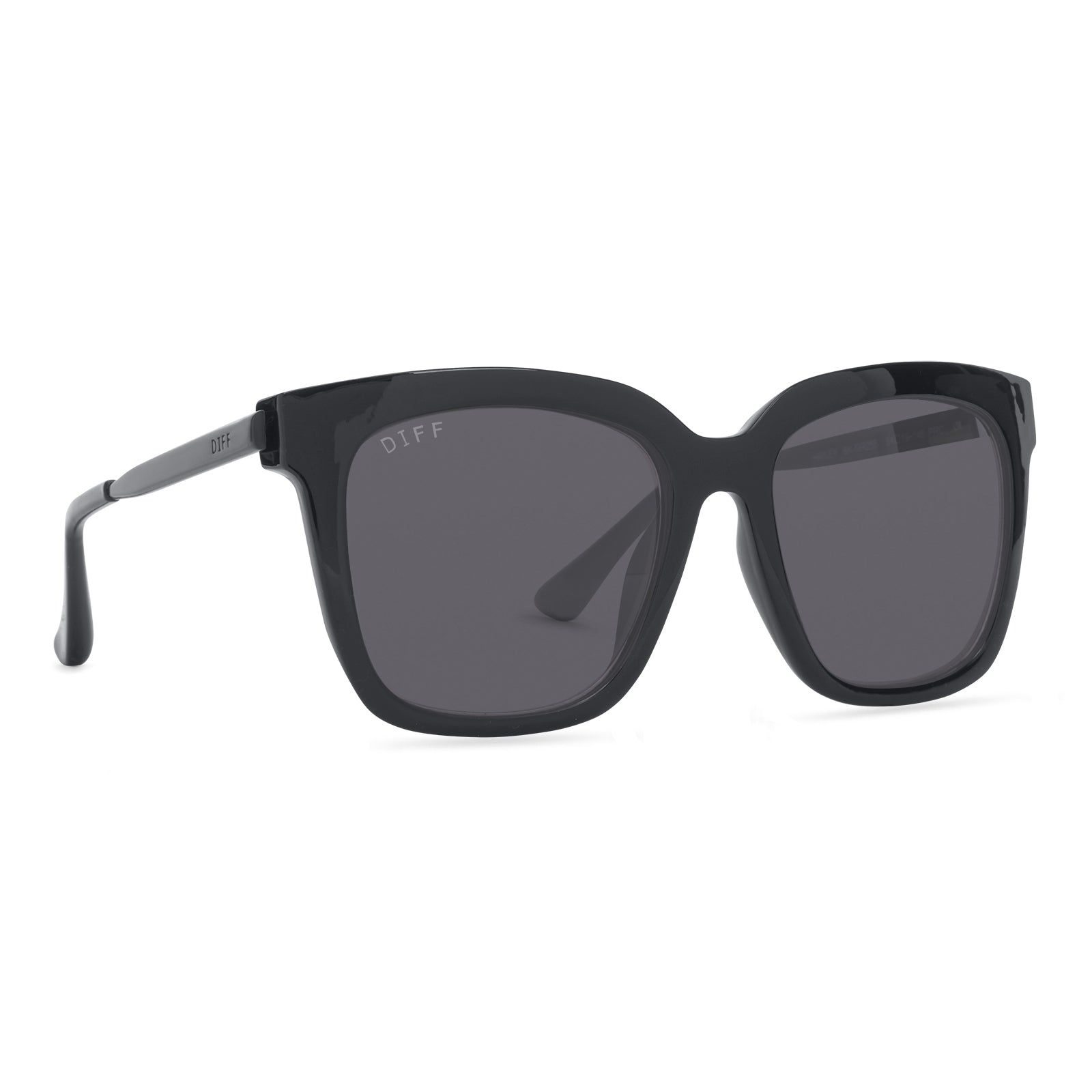 HAILEY - BLACK + GREY SUNGLASSES sold by Diff Eyewear product image thumbnail 2