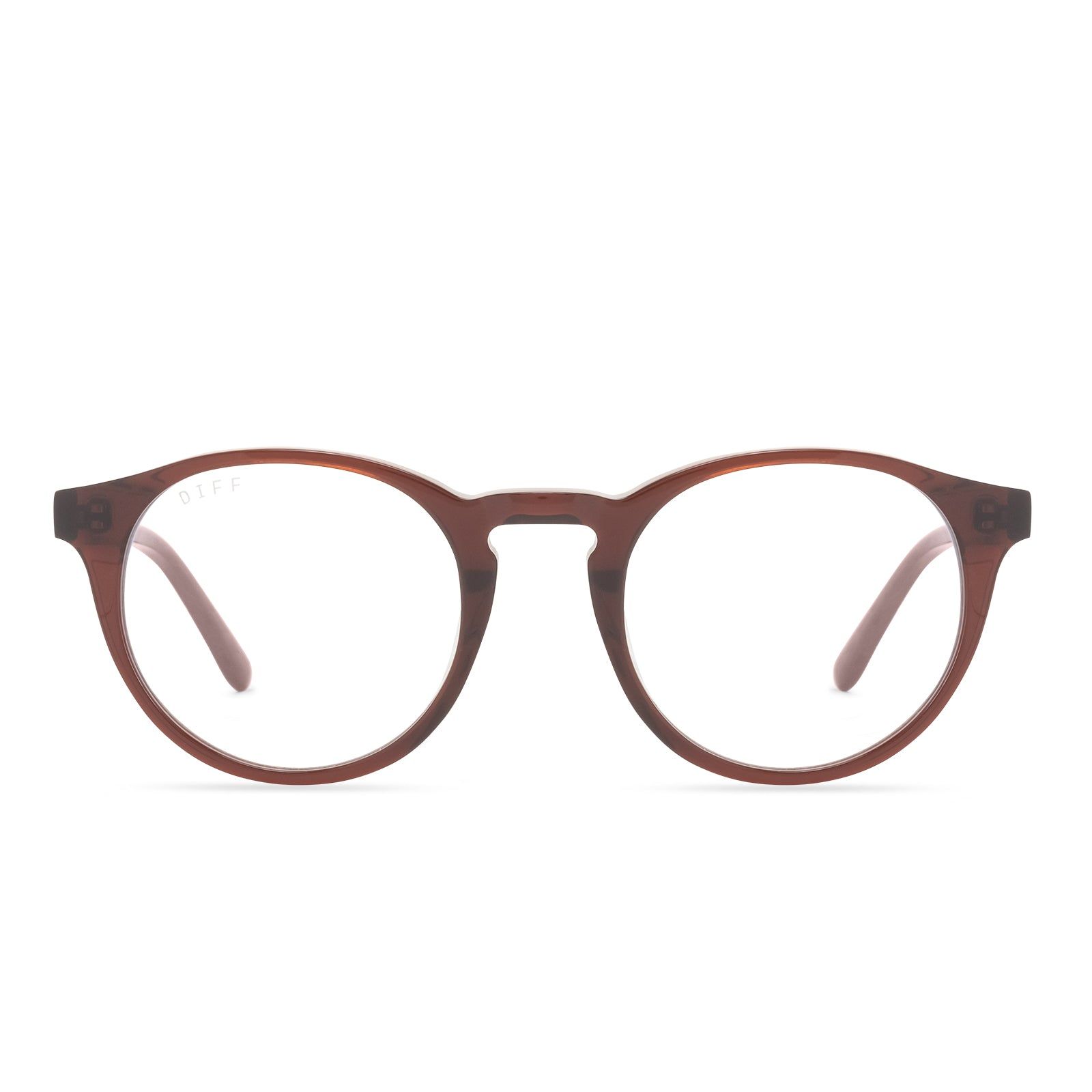 SAWYER - CHESTNUT CRYSTAL + BLUE LIGHT TECHNOLOGY GLASSES sold by Diff Eyewear