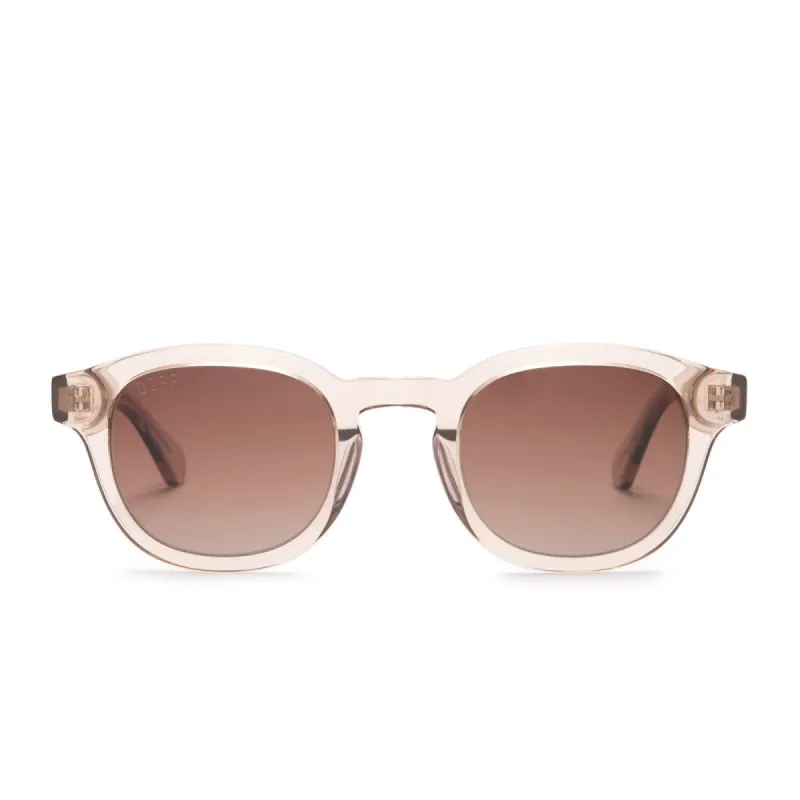 ARLO - VINTAGE CRYSTAL + BROWN GRADIENT POLARIZED SUNGLASSES sold by Diff Eyewear