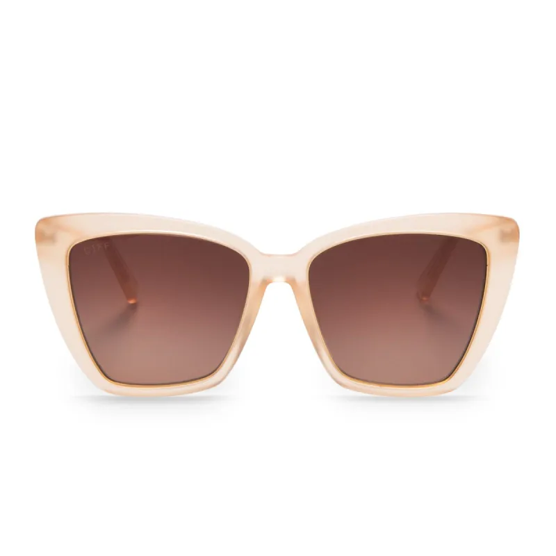 BECKY IV - MELON CRUSH + BROWN GRADIENT SUNGLASSES sold by Diff Eyewear