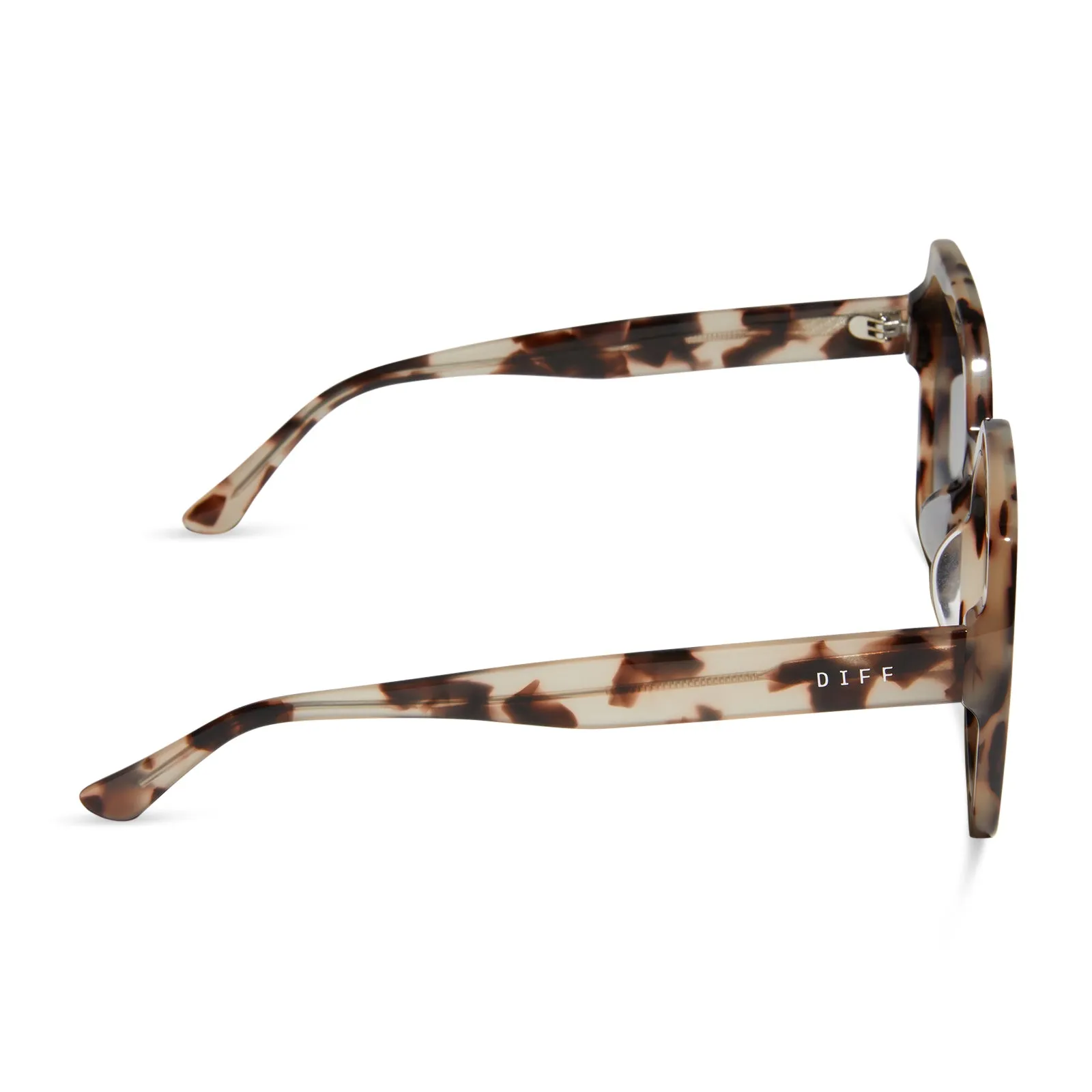 PRESLEY - CREAM TORTOISE + GREY GRADIENT SUNGLASSES sold by Diff Eyewear product image thumbnail 3