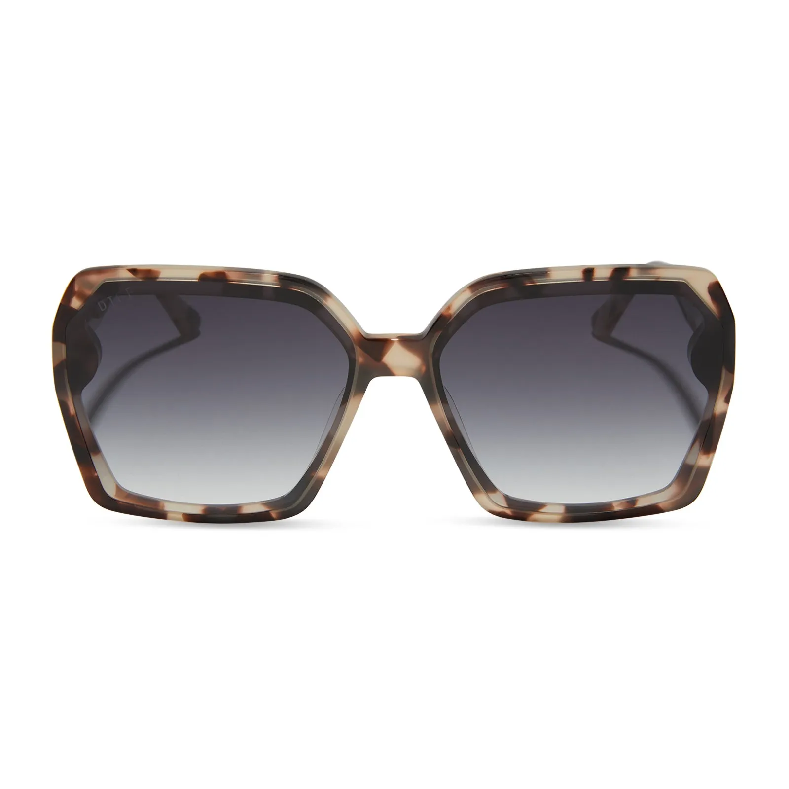 PRESLEY - CREAM TORTOISE + GREY GRADIENT SUNGLASSES sold by Diff Eyewear