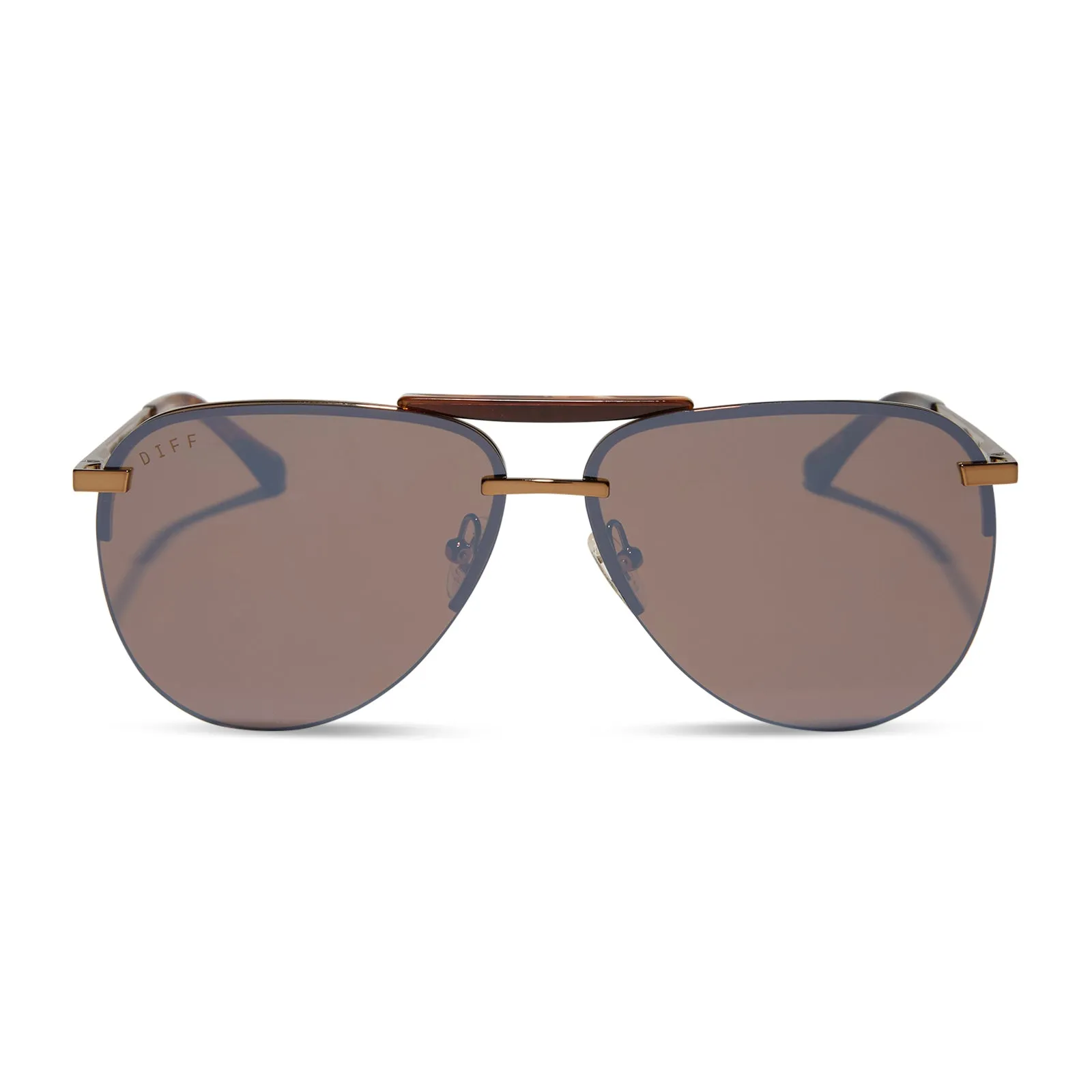 TAHOE - SEQUOIA TORTOISE + BROWN GOLD FLASH SUNGLASSES sold by Diff Eyewear