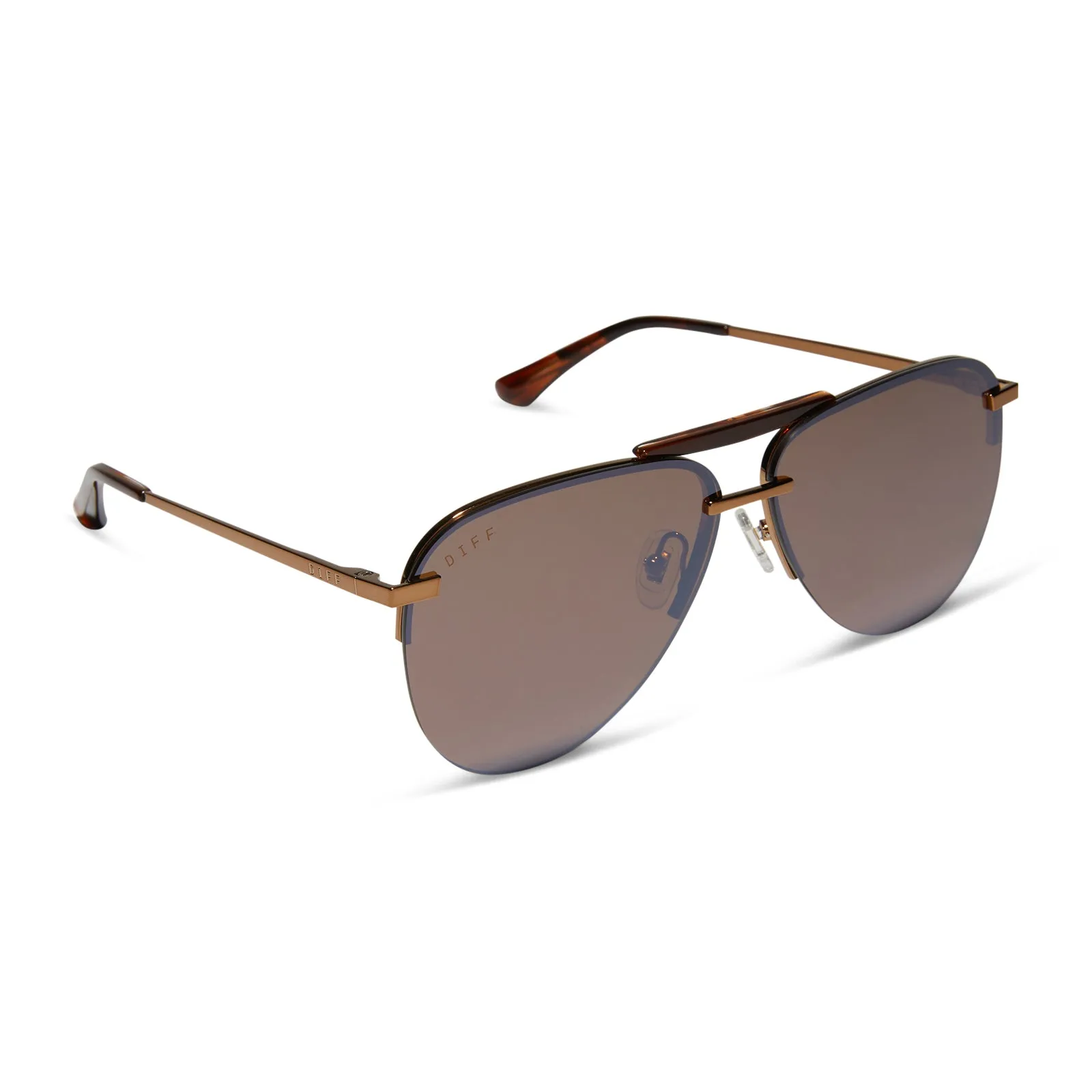 TAHOE - SEQUOIA TORTOISE + BROWN GOLD FLASH SUNGLASSES sold by Diff Eyewear product image thumbnail 2