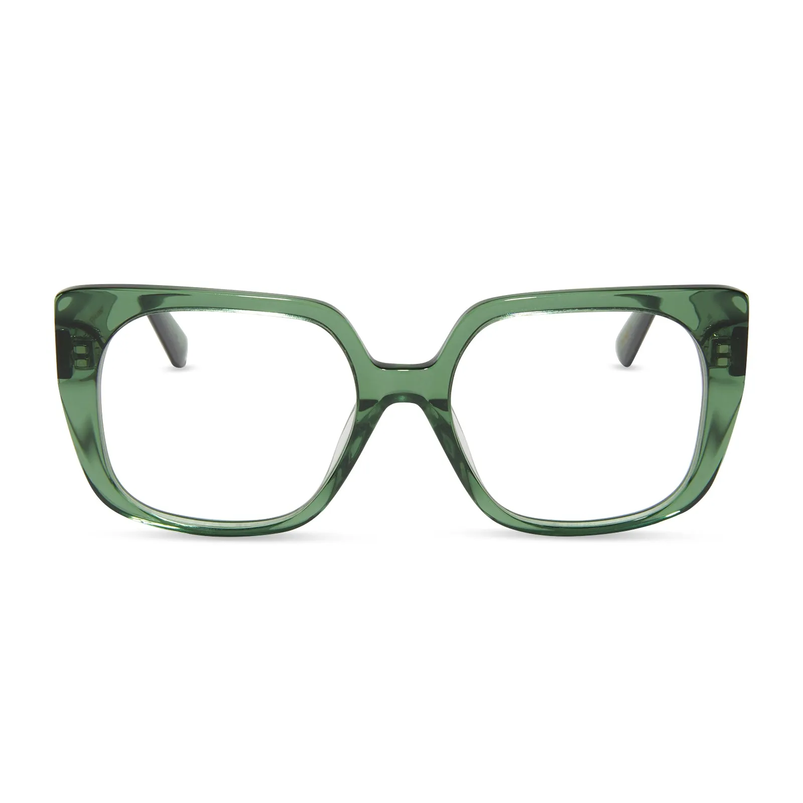 CECILIA - SAGE CRYSTAL + GLASSES sold by Diff Eyewear