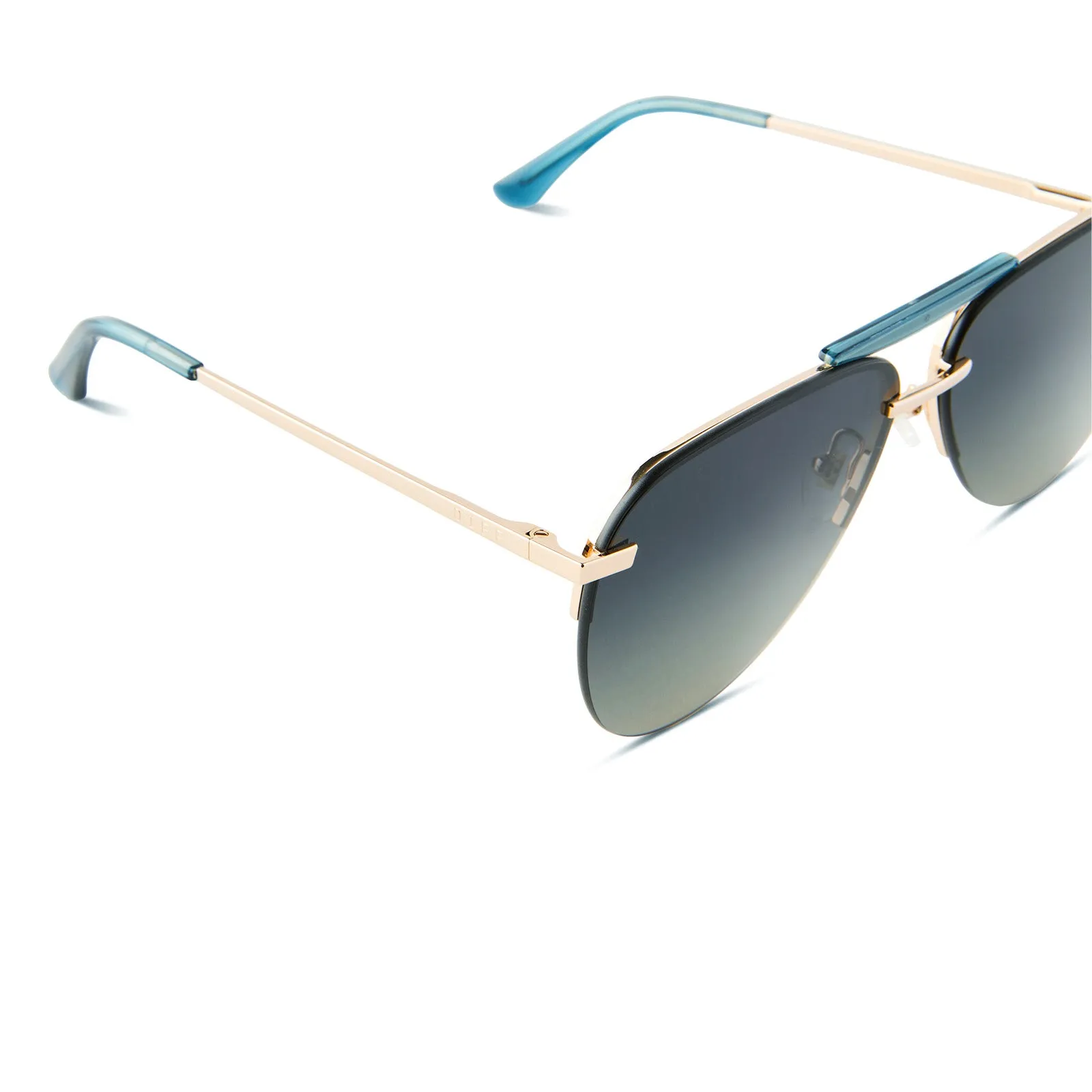TAHOE - GOLD + BLUE GRADIENT POLARIZED SUNGLASSES sold by Diff Eyewear product image thumbnail 4