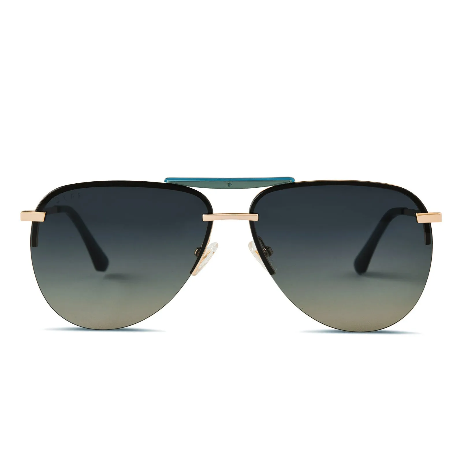 TAHOE - GOLD + BLUE GRADIENT POLARIZED SUNGLASSES sold by Diff Eyewear