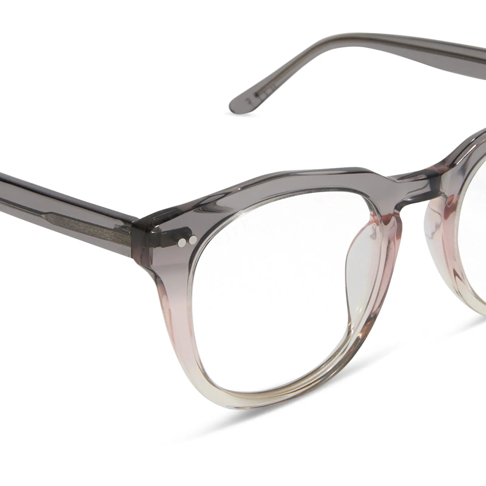WESTON - SMOKE ROSE CRYSTAL OMBRE + GLASSES sold by Diff Eyewear product image thumbnail 4