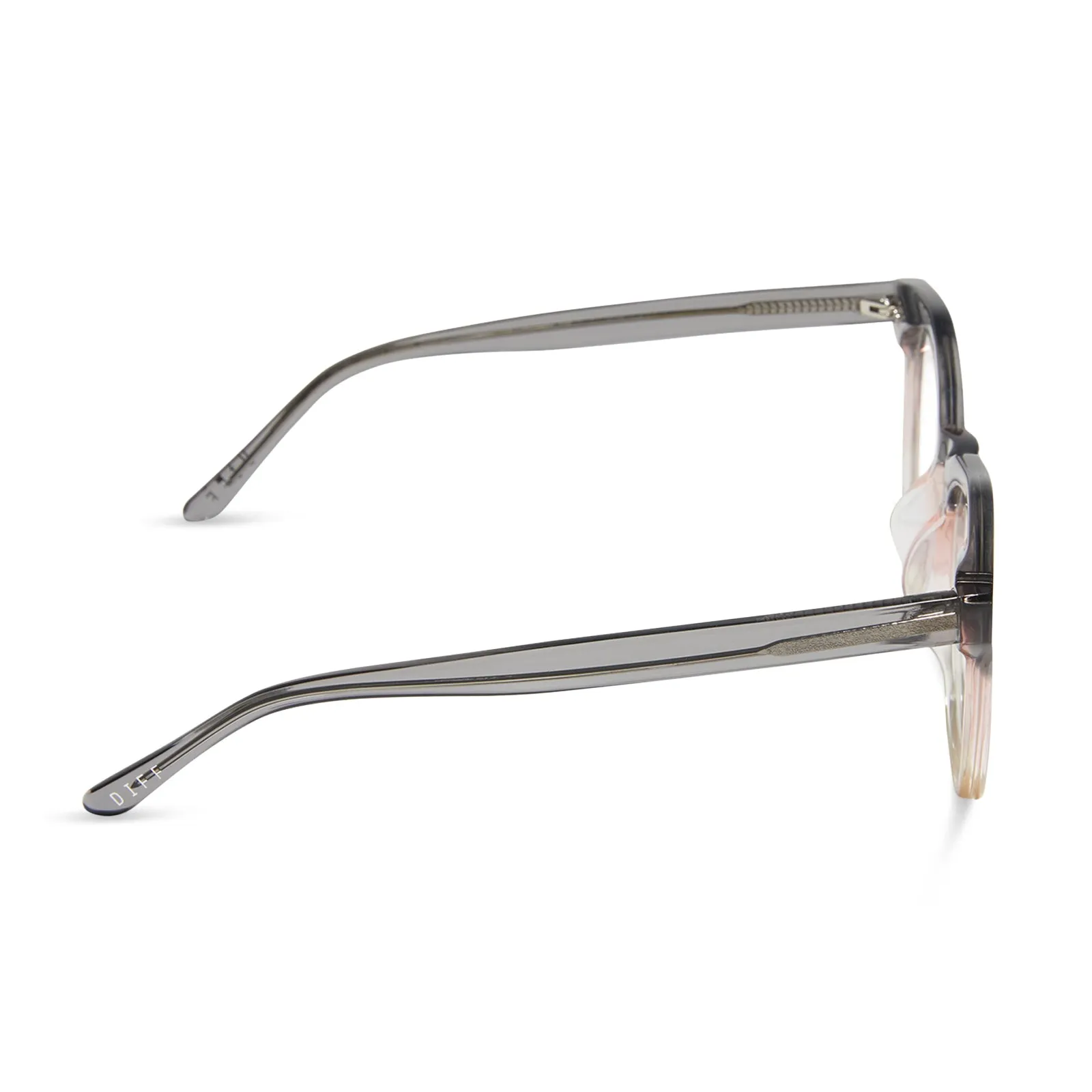 WESTON - SMOKE ROSE CRYSTAL OMBRE + GLASSES sold by Diff Eyewear product image thumbnail 3