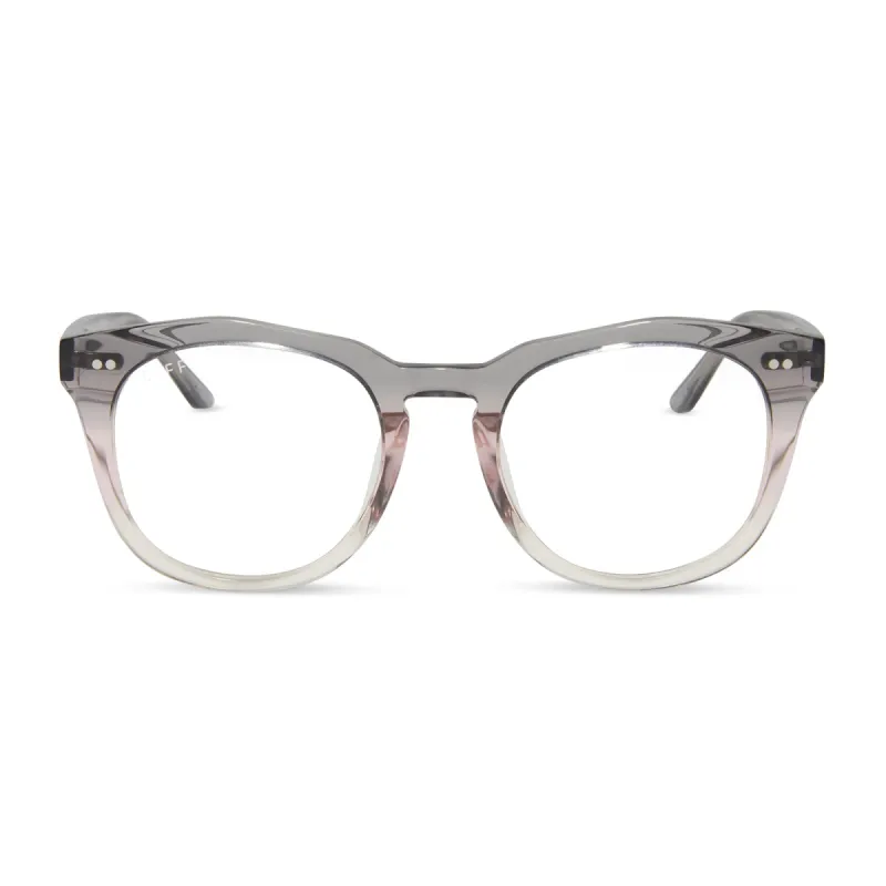 WESTON - SMOKE ROSE CRYSTAL OMBRE + GLASSES sold by Diff Eyewear