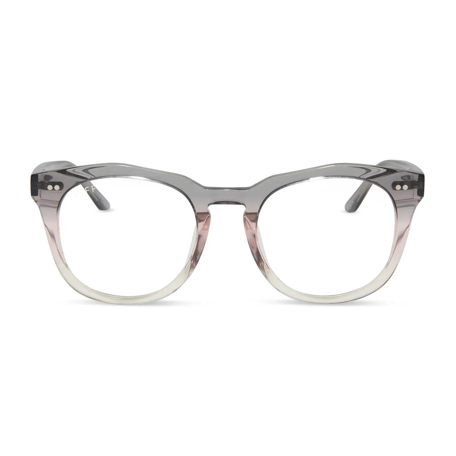 WESTON - SMOKE ROSE CRYSTAL OMBRE + GLASSES sold by Diff Eyewear