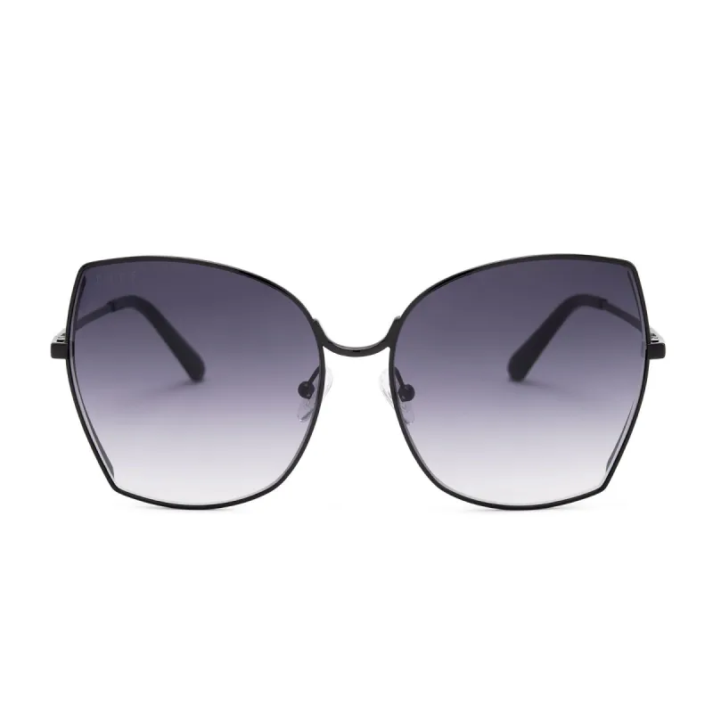 DONNA - BLACK + GREY GRADIENT sold by Diff Eyewear
