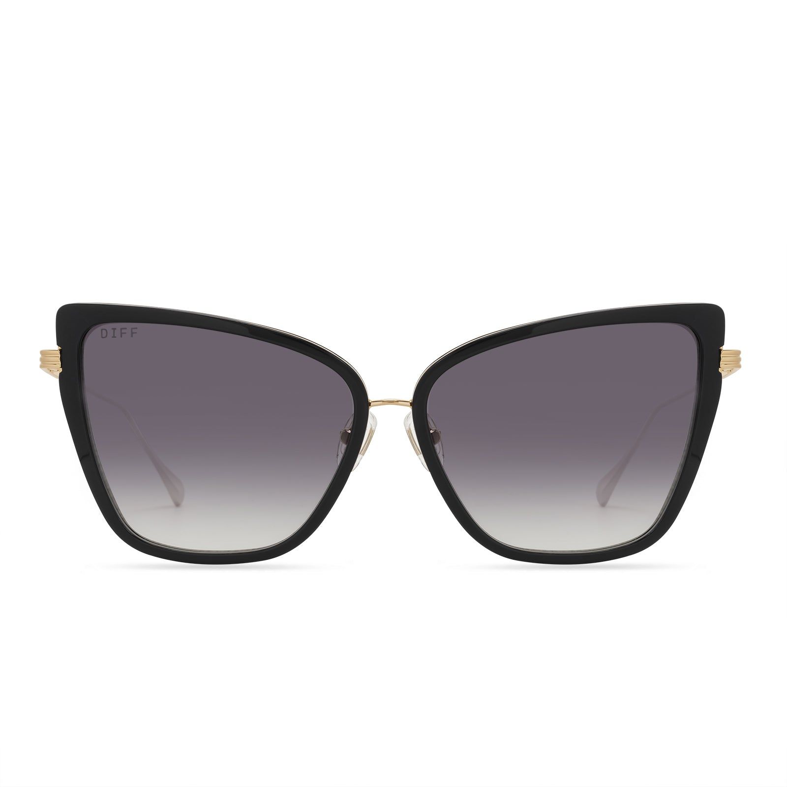 VALERIE - GOLD + GREY GRADIENT SUNGLASSES sold by Diff Eyewear
