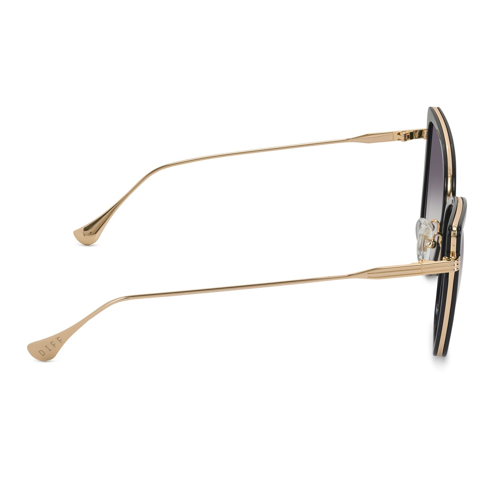 VALERIE - GOLD + GREY GRADIENT SUNGLASSES sold by Diff Eyewear product image thumbnail 4