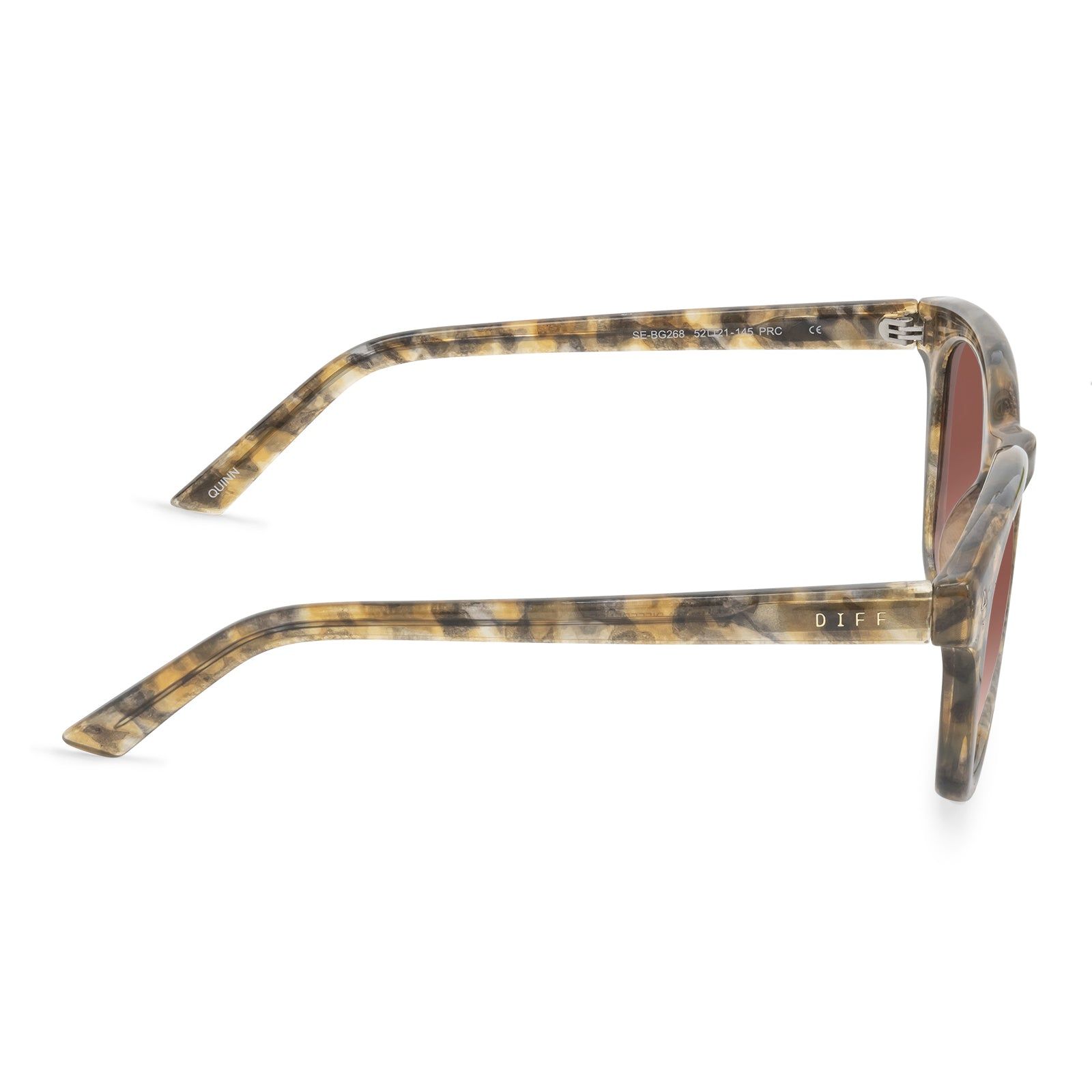 QUINN - SEA TORTOISE + BROWN GRADIENT SUNGLASSES sold by Diff Eyewear product image thumbnail 3