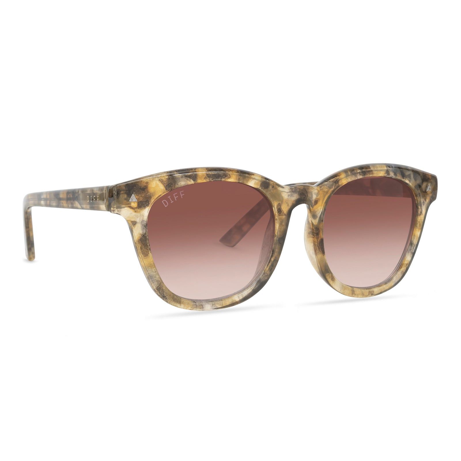 QUINN - SEA TORTOISE + BROWN GRADIENT SUNGLASSES sold by Diff Eyewear product image thumbnail 2