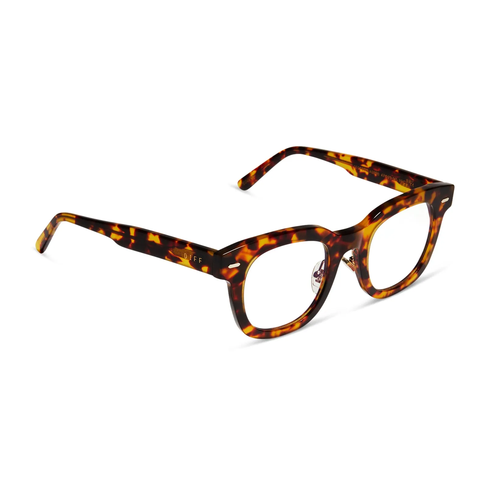 SUMMER - AMBER TORTOISE + PRESCRIPTION GLASSES sold by Diff Eyewear product image thumbnail 2