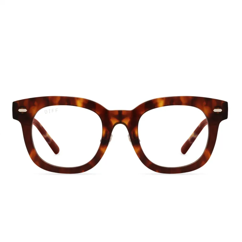 SUMMER - AMBER TORTOISE + PRESCRIPTION GLASSES sold by Diff Eyewear