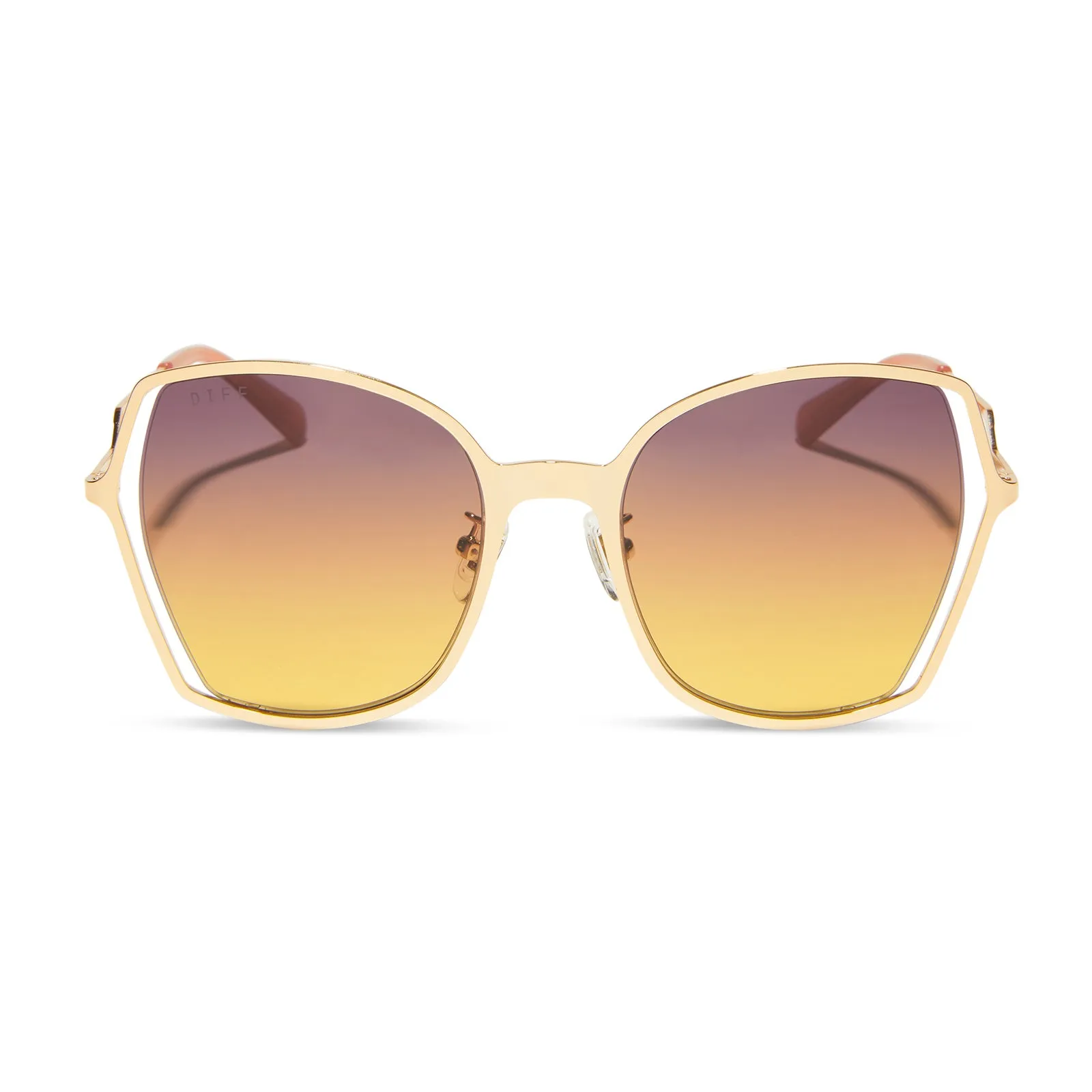 DONNA III - GOLD + INCA GRADIENT SUNGLASSES sold by Diff Eyewear