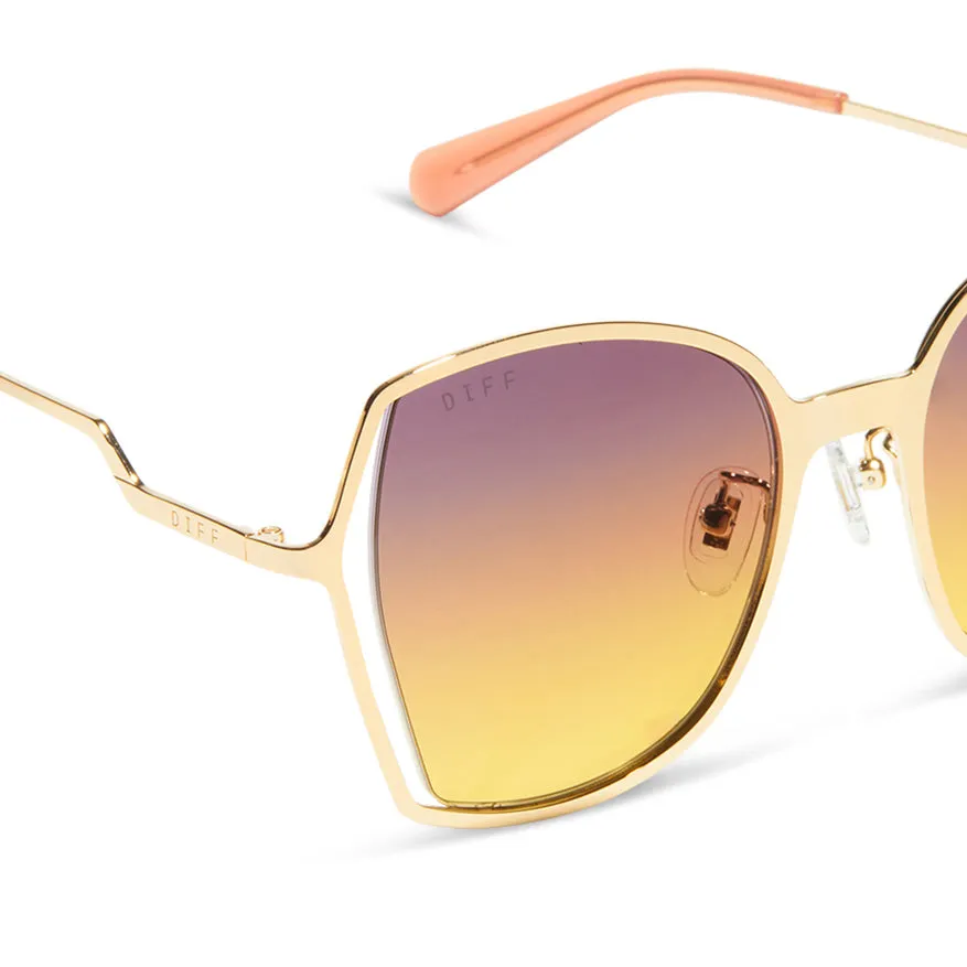 DONNA III - GOLD + INCA GRADIENT SUNGLASSES sold by Diff Eyewear product image thumbnail 4