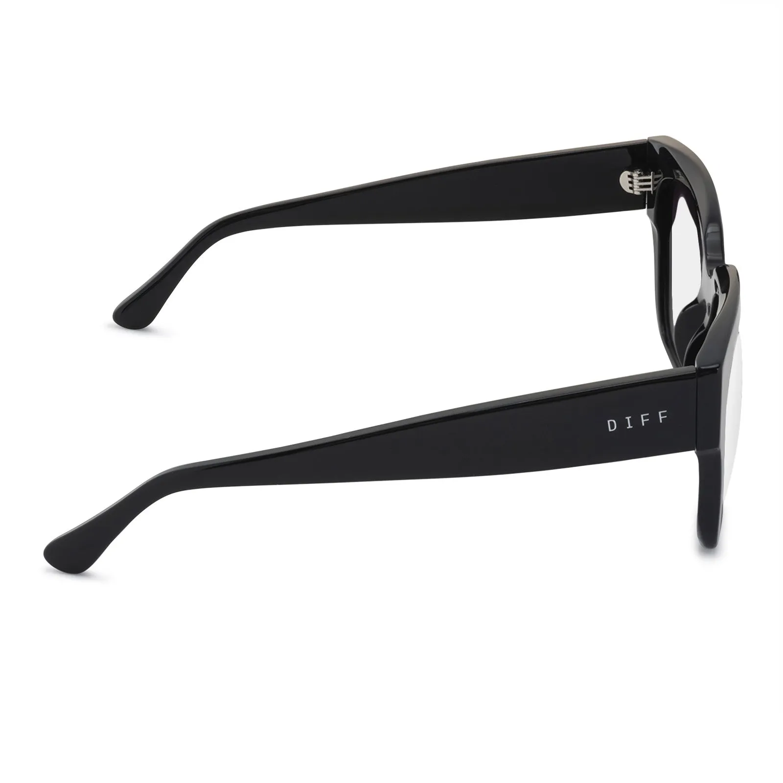 BELLA II - BLACK + GLASSES sold by Diff Eyewear product image thumbnail 3