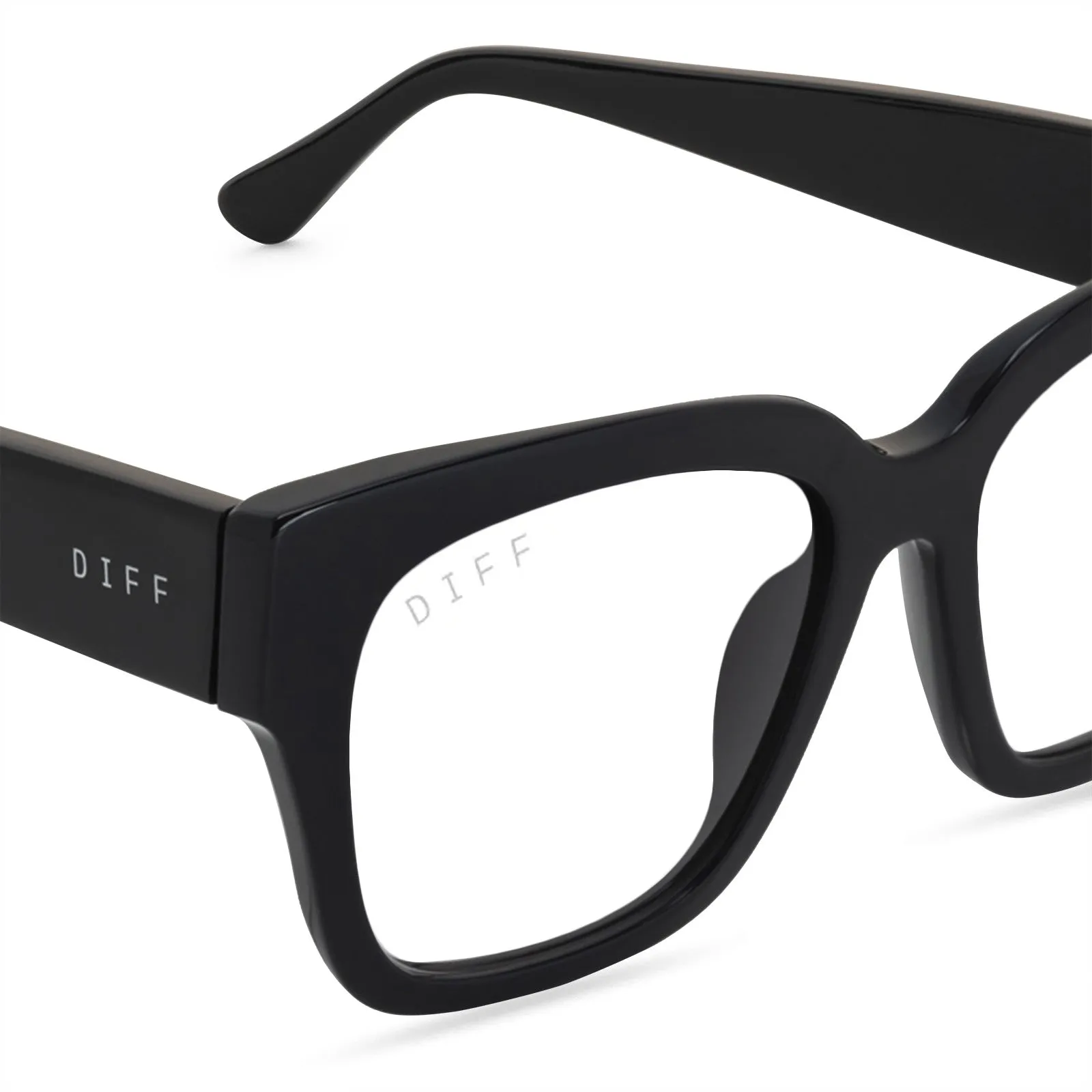 BELLA II - BLACK + GLASSES sold by Diff Eyewear product image thumbnail 4