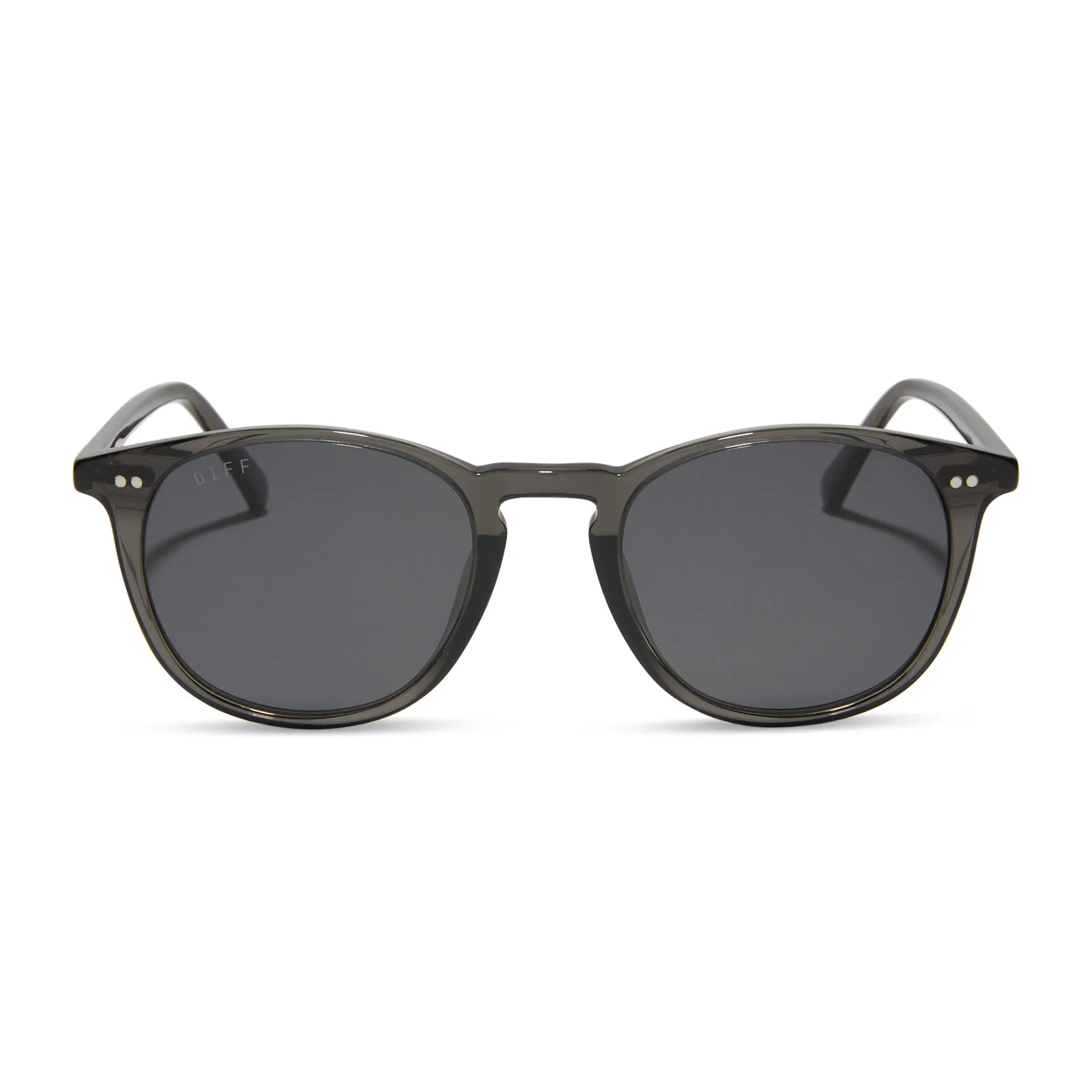 JAXSON XL - BLACK SMOKE CRYSTAL + GREY + POLARIZED SUNGLASSES sold by Diff Eyewear