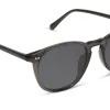 JAXSON XL - BLACK SMOKE CRYSTAL + GREY + POLARIZED SUNGLASSES sold by Diff Eyewear