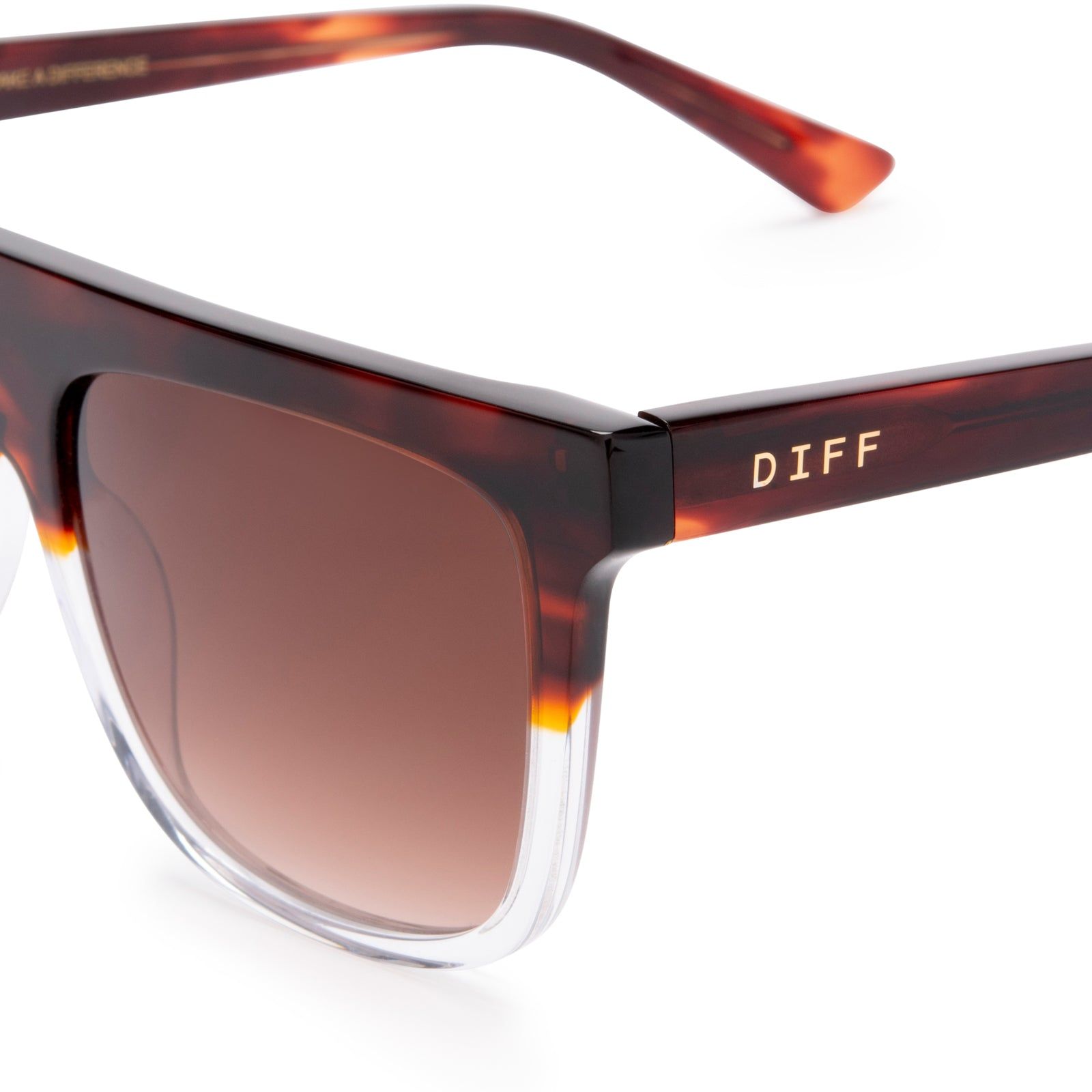 STEVIE - DEUCE + BROWN GRADIENT SUNGLASSES sold by Diff Eyewear product image thumbnail 3