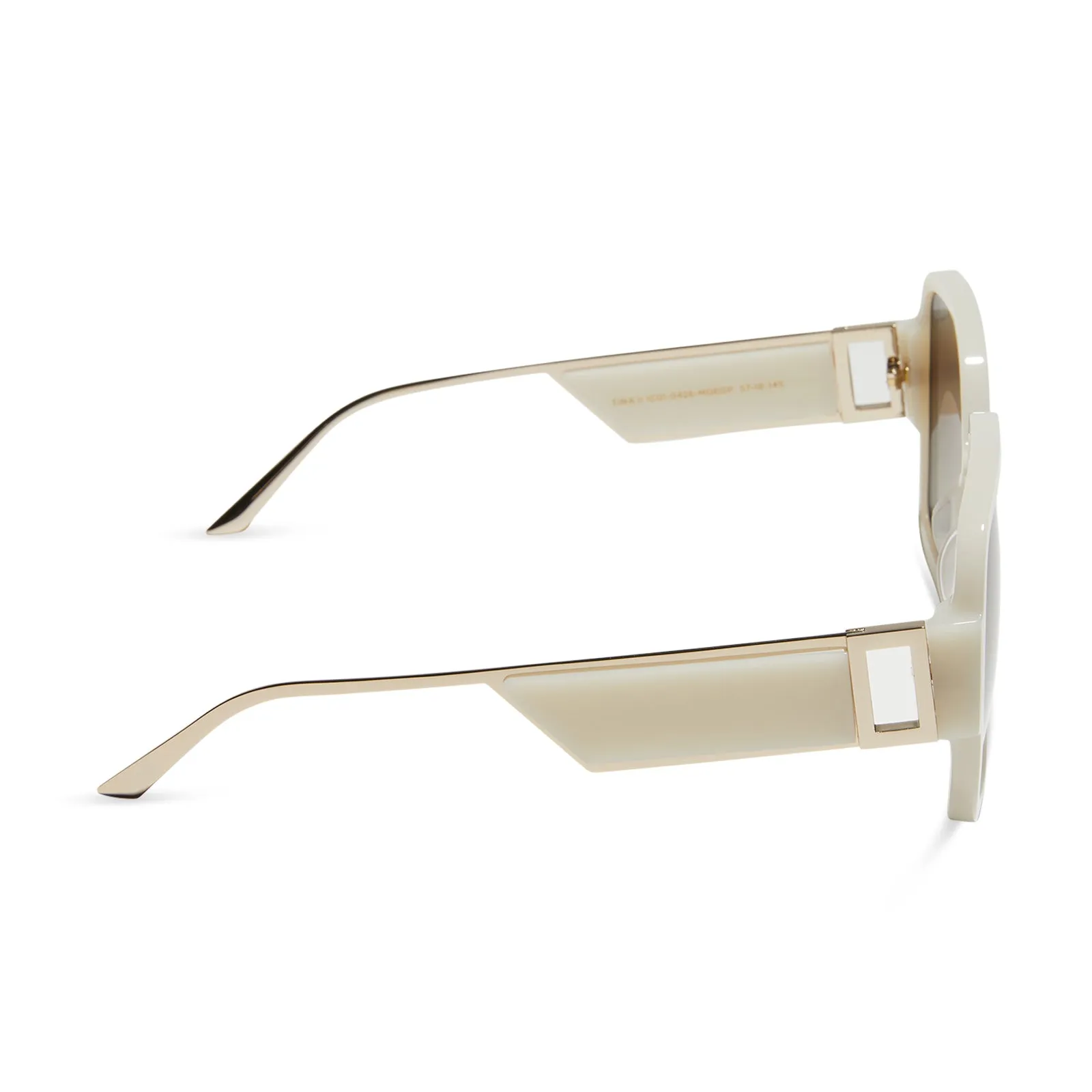 TINA II - MERINGUE + BROWN GRADIENT + POLARIZED SUNGLASSES sold by Diff Eyewear product image thumbnail 3