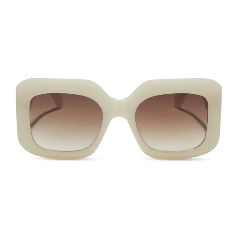 GIADA - MERINGUE + BROWN GRADIENT SUNGLASSES sold by Diff Eyewear