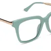 BELLA - STEEL TEAL + PRESCRIPTION GLASSES sold by Diff Eyewear