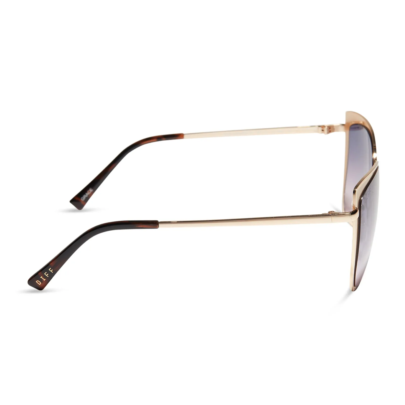 GRACE - GOLD + LAVENDER ROSE GRADIENT SUNGLASSES sold by Diff Eyewear product image thumbnail 3