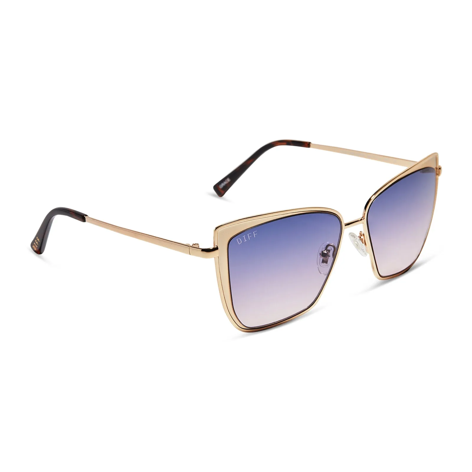 GRACE - GOLD + LAVENDER ROSE GRADIENT SUNGLASSES sold by Diff Eyewear product image thumbnail 2