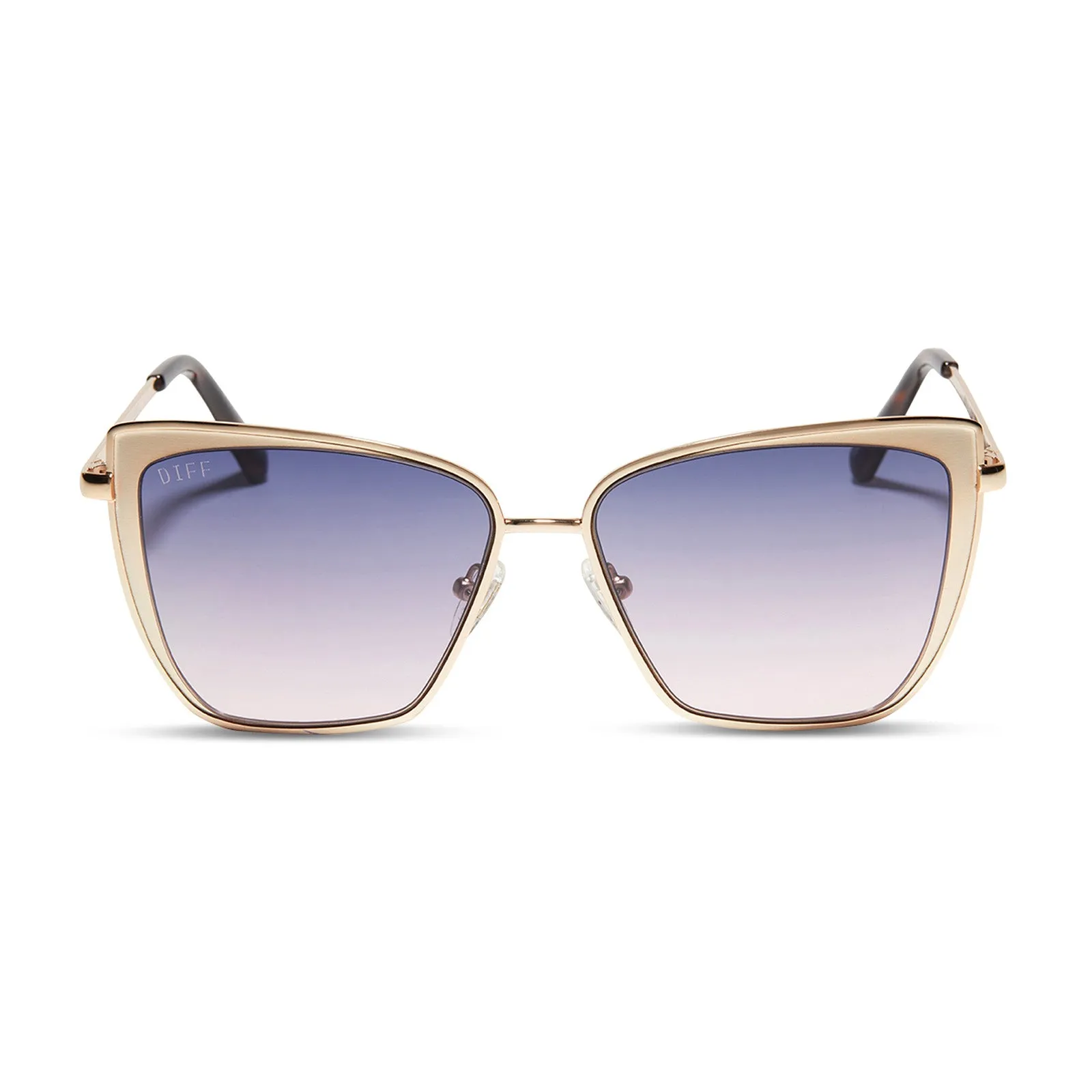 GRACE - GOLD + LAVENDER ROSE GRADIENT SUNGLASSES sold by Diff Eyewear