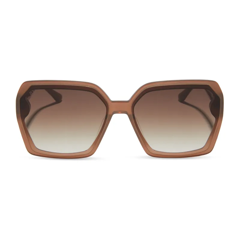 PRESLEY - MACCHIATO + BROWN GRADIENT SUNGLASSES sold by Diff Eyewear