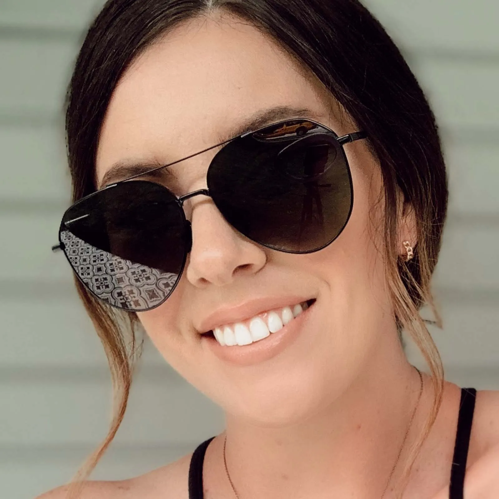 DASH - BLACK + GREY GRADIENT + POLARIZED SUNGLASSES sold by Diff Eyewear product image thumbnail 5