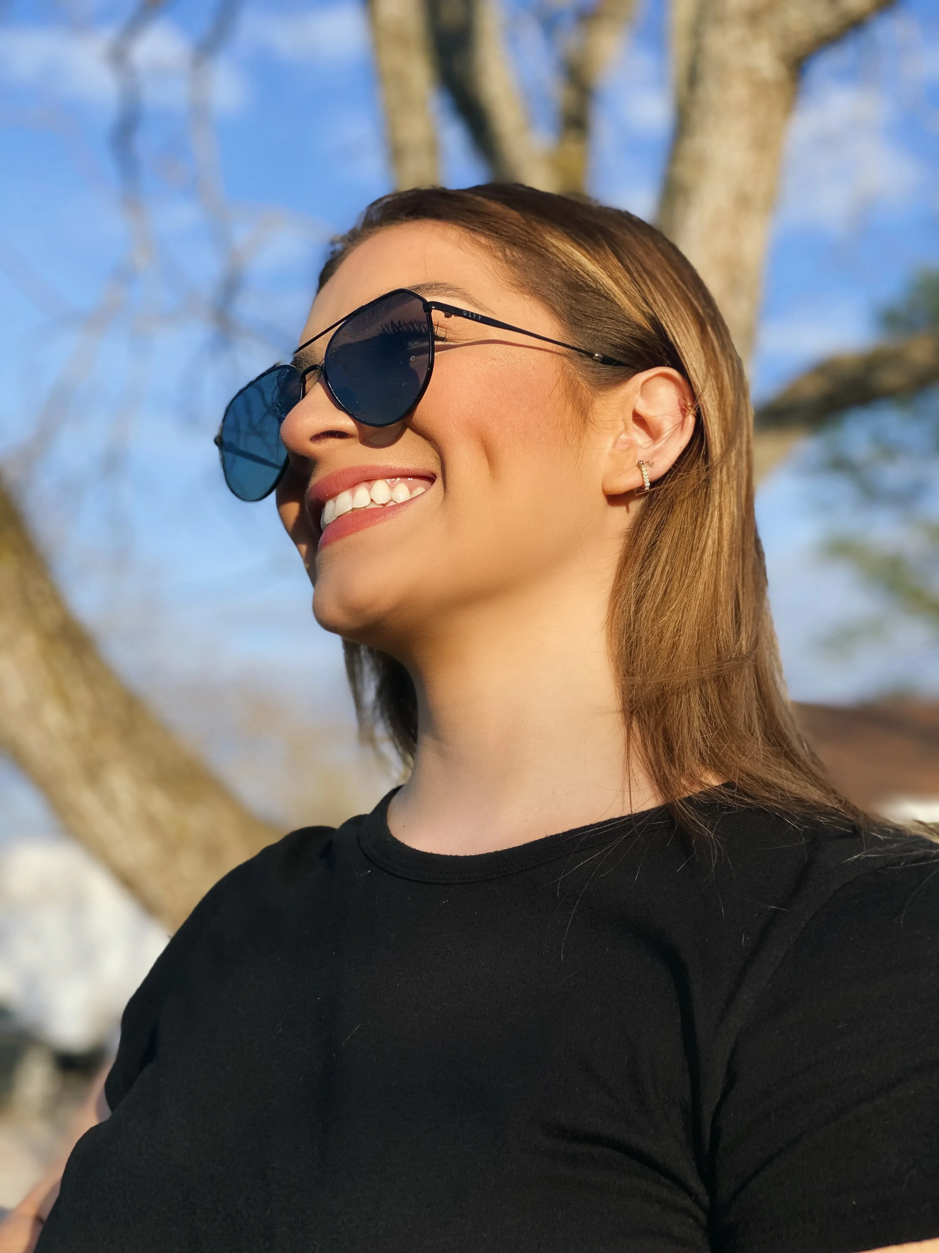 DASH - BLACK + GREY GRADIENT + POLARIZED SUNGLASSES sold by Diff Eyewear product image thumbnail 4