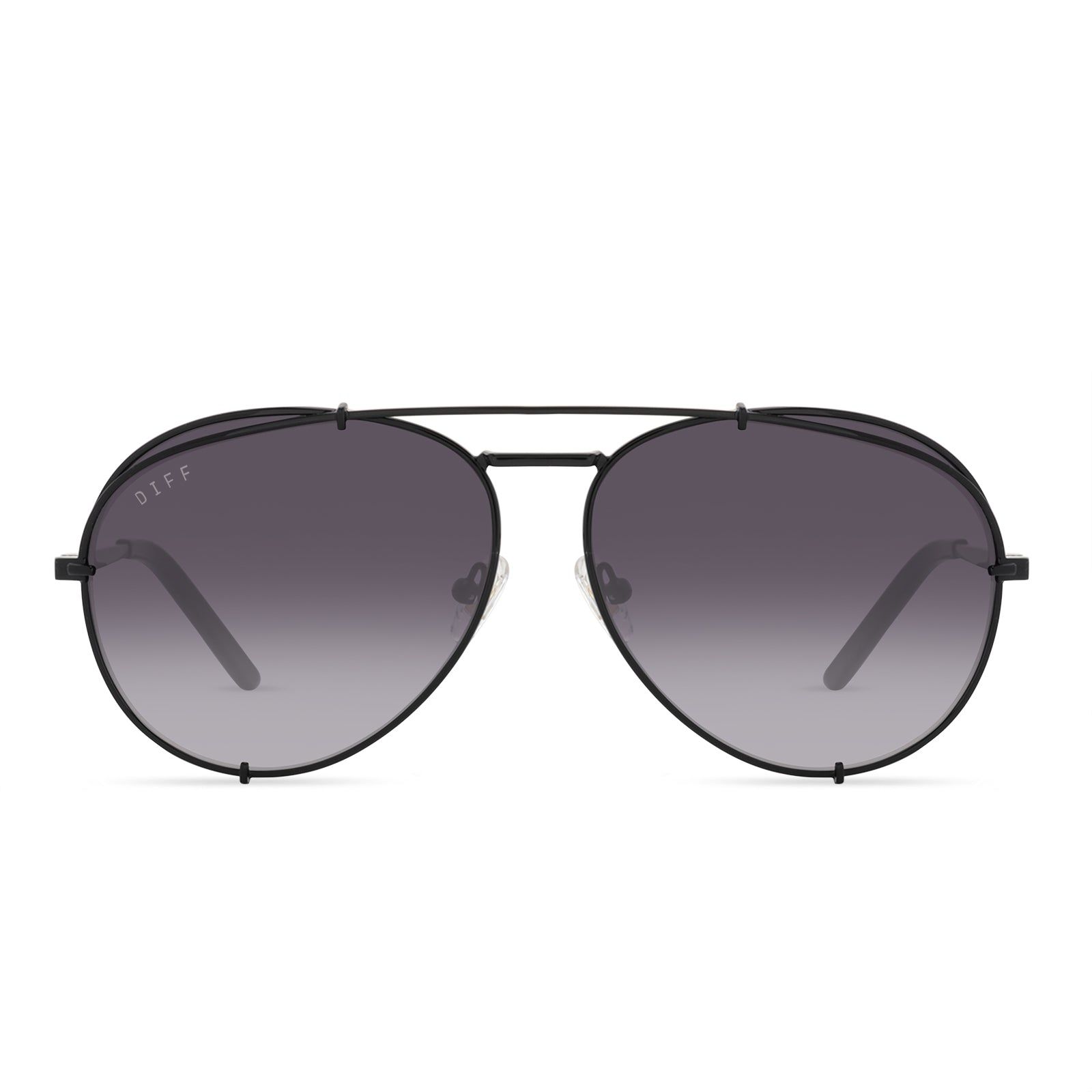 KOKO - BLACK + GREY GRADIENT SHARP SUNGLASSES sold by Diff Eyewear